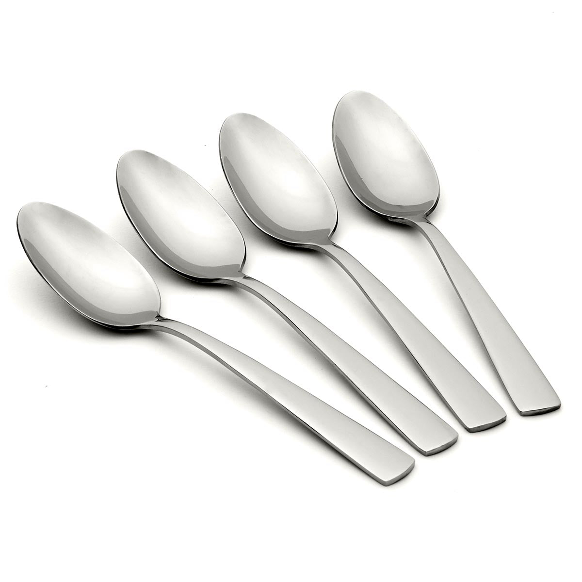 Premium Nocha Stainless Steel Teaspoons Set of 4 - Elegant Dessert Spoons for Coffee, Tea, Desserts & Table Setting
