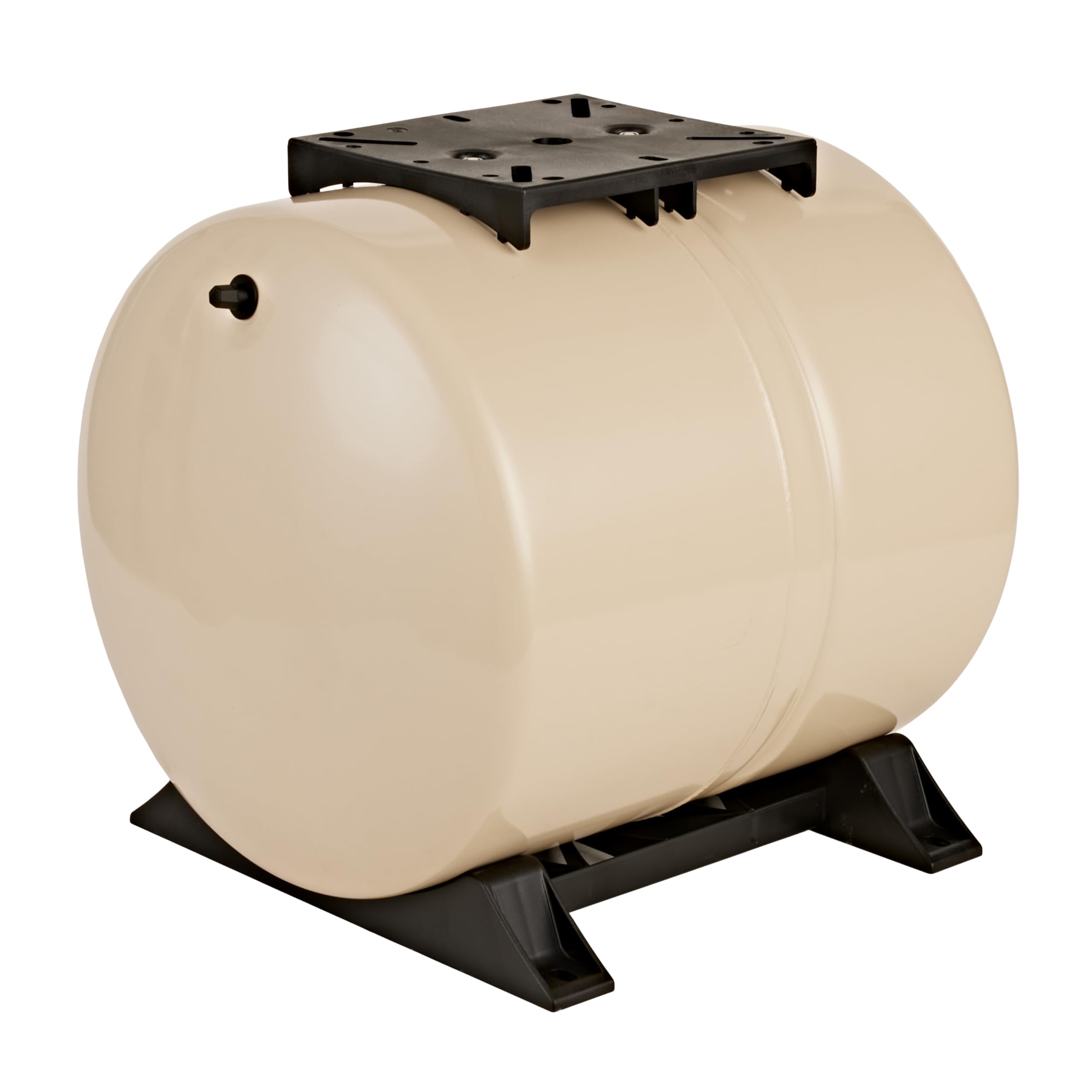 Red Lion RL14AH 14-Gallon Horizontal Pre-Charged Pressure Tank with Pump Mounting Bracket - Thermoplastic Stand for Well Pumps, 3/4-Inch MNPT Connection (Almond) - Ideal for Residential Water Systems, Irrigation & Agricultural Applications