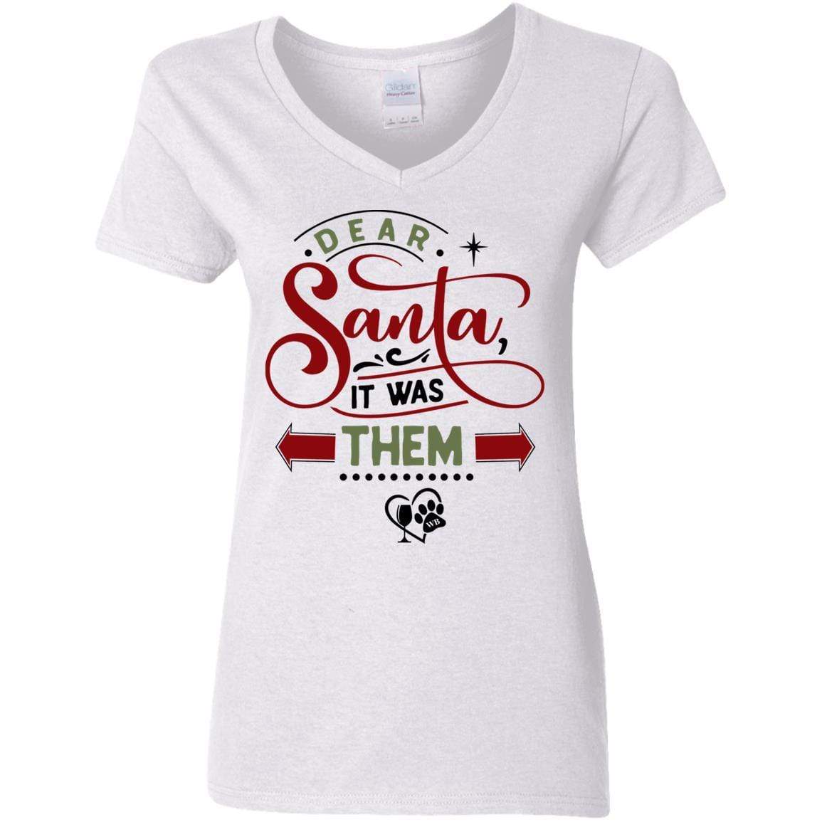 WineyBitches.Co Women's 5.3 oz V-Neck T-Shirt - Soft Cotton Casual Tee for Everyday Wear, Girls Night Out & Wine Tasting Events