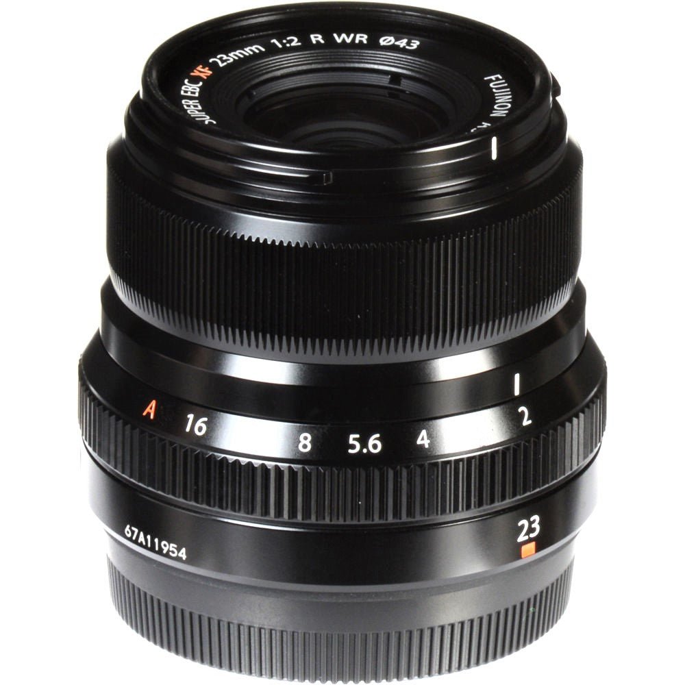 Fujifilm XF 23mm F/2 R WR Lens - Weather Resistant Prime Lens for Fujifilm X-Mount Cameras (Black & Silver) - Perfect for Street Photography, Travel & Everyday Shooting