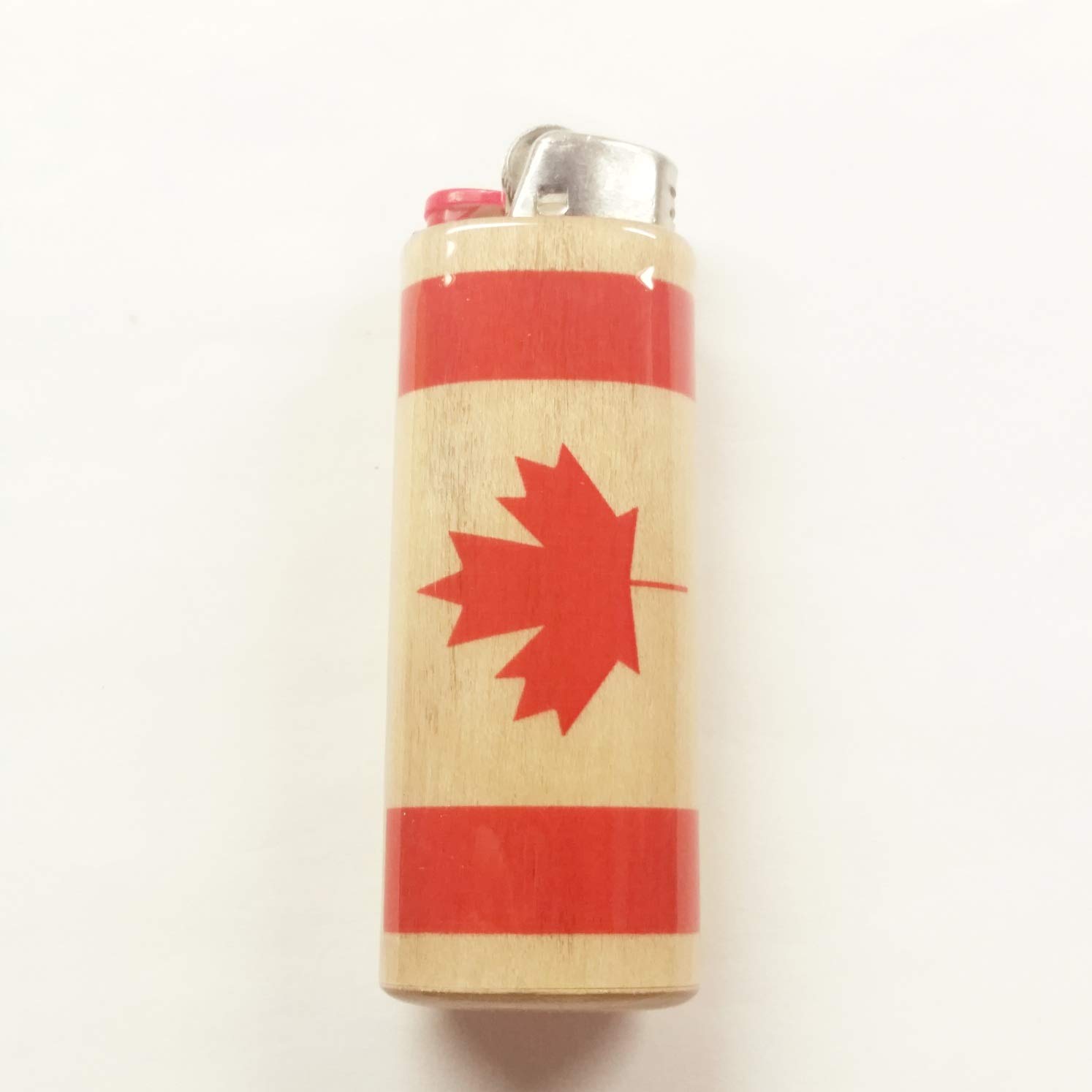Canadian Flag Lighter Case for Bic - Patriotic Outdoor Accessories