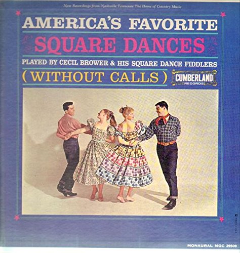 America's Favorite Square Dances (Without Calls) Vinyl LP Record - Classic Folk Music for Parties, Dance Events & Vintage Music Collectors
