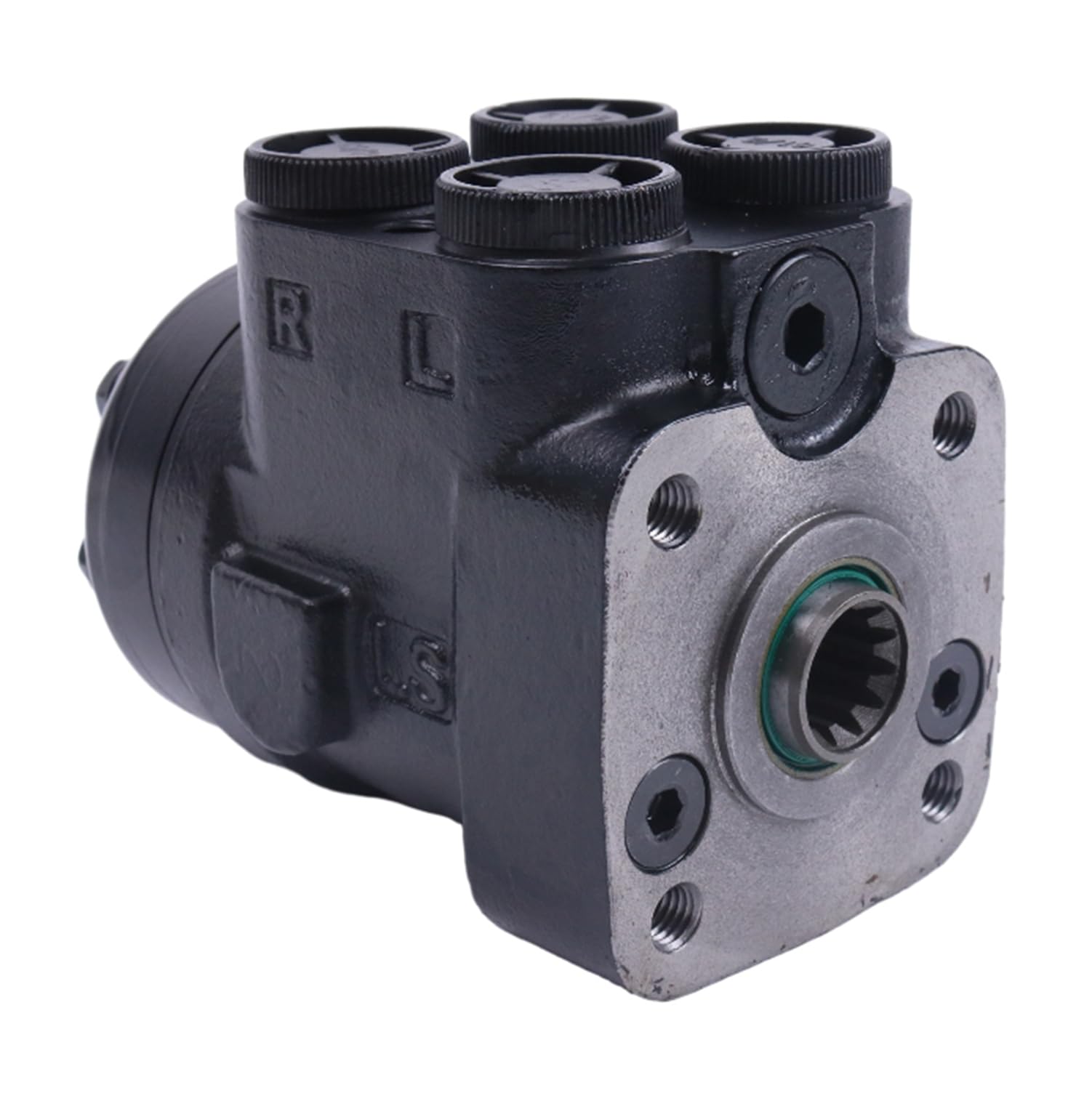 JZGRDN Steering Motor Without Relief Valve 67698C91 67698C92 67698C93 67698C94 K207419 - Replacement for Case IH 248 258 268 278 385 484 485 584 684 685 784 884 885 Tractors - Perfect for Agricultural Equipment Repair and Maintenance