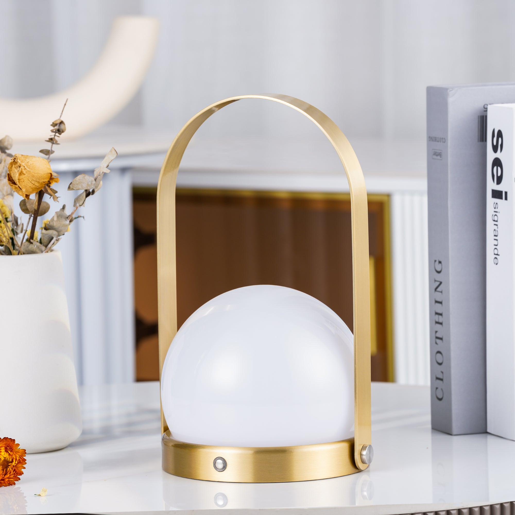 Carrie Rechargeable LED Table Lamp with Built-in Battery - Perfect for Bedroom, Living Room, and Office Lighting