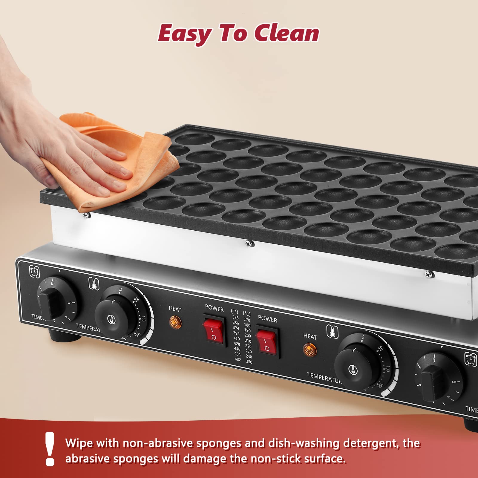 LANUEVA Mini Dutch Pancake Maker Machine - 1.6