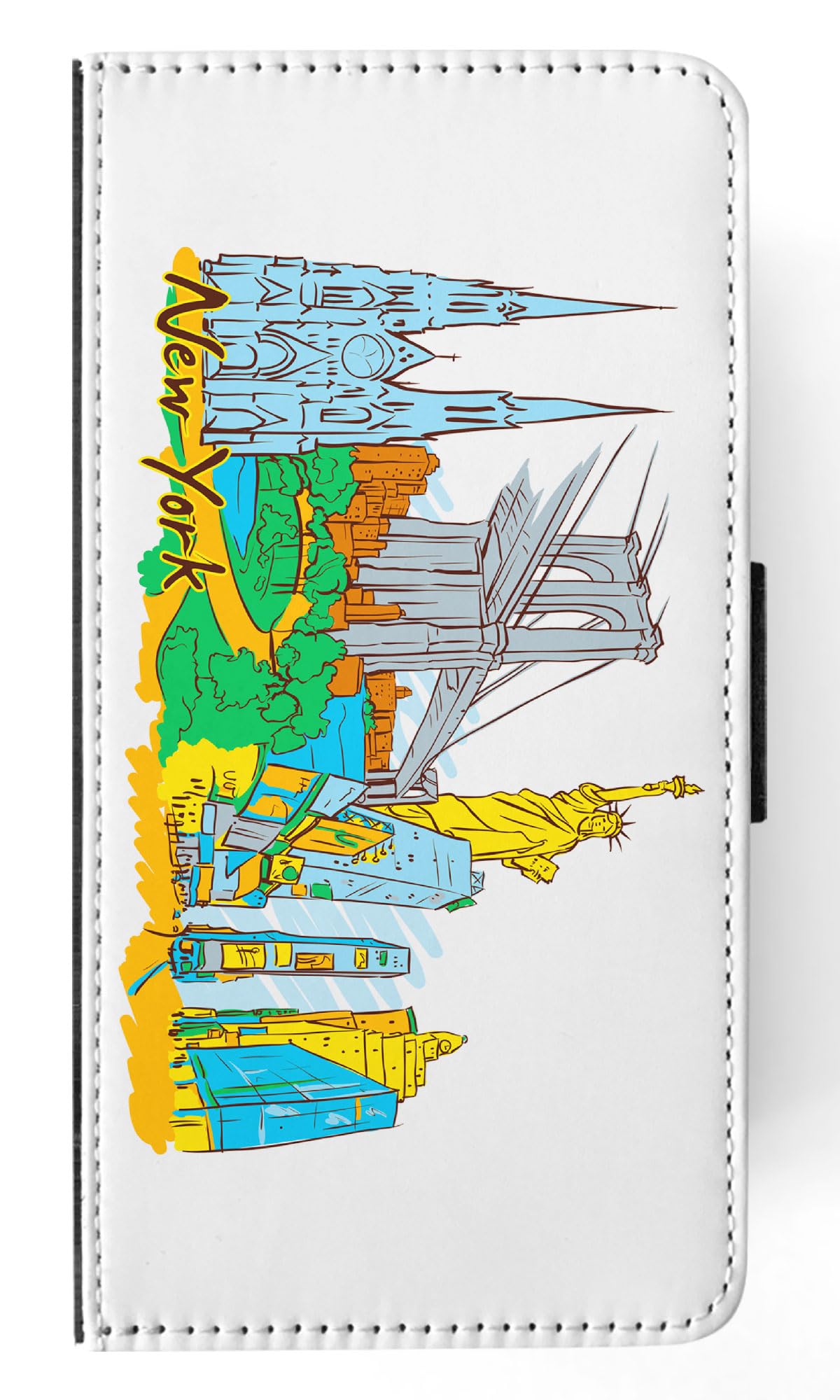 Premium Flip Wallet Phone Case for Samsung Galaxy S23+ Plus | Foxercases New York USA | Slim Protective Cover with Card Slots | Perfect for Business, Travel & Everyday Use