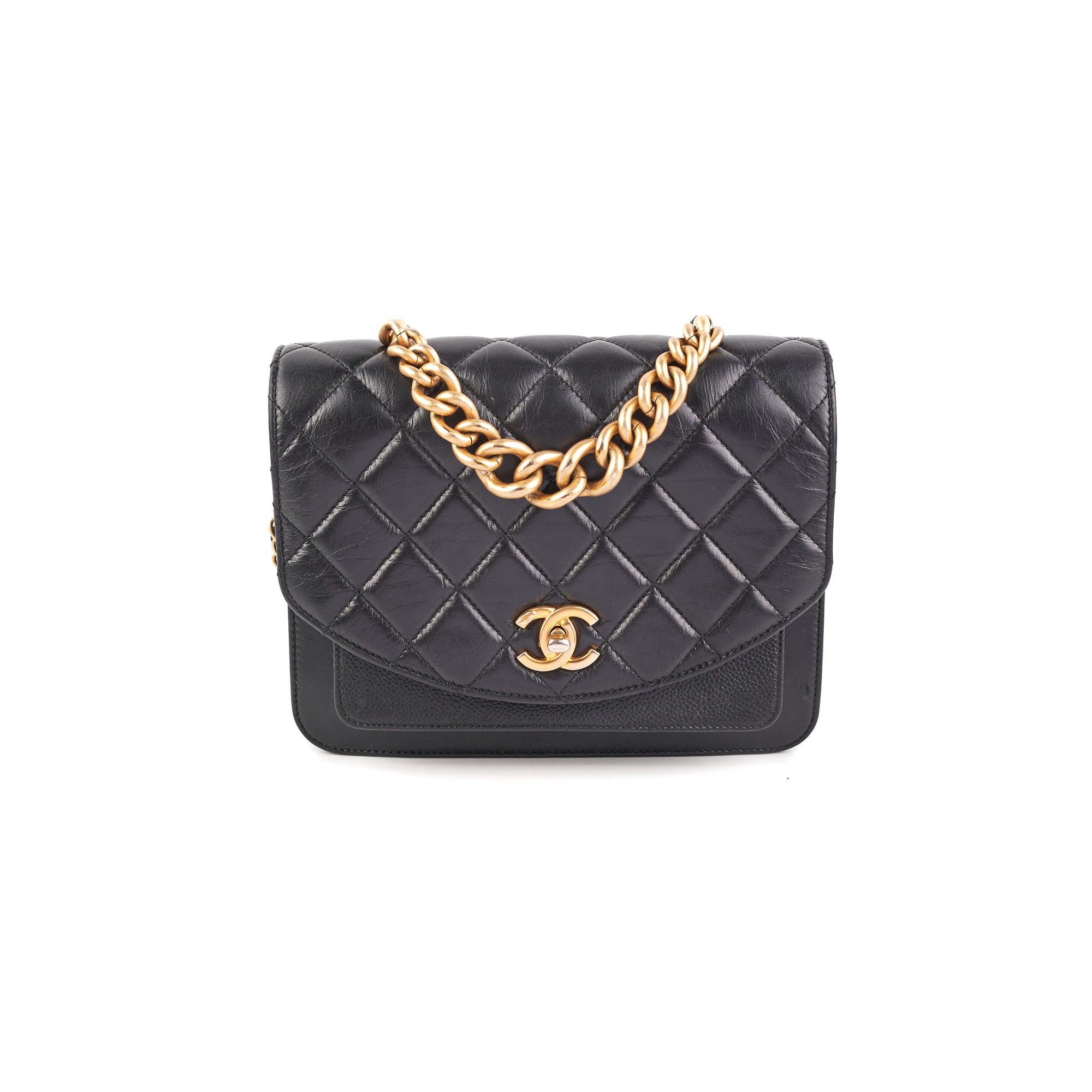Chanel CC Chain Handle Flap Bag - Luxury Quilted Leather Crossbody Purse for Women | Perfect for Evening Parties, Date Nights & Special Occasions