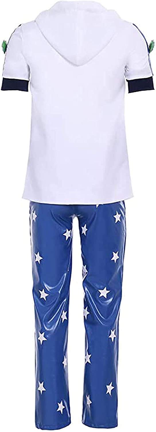 Johnny Joestar Blue Uniform Full Set Cosplay Costume - Anime JoJo's Bizarre Adventure Cosplay Outfit for Halloween, Comic Con & Costume Parties