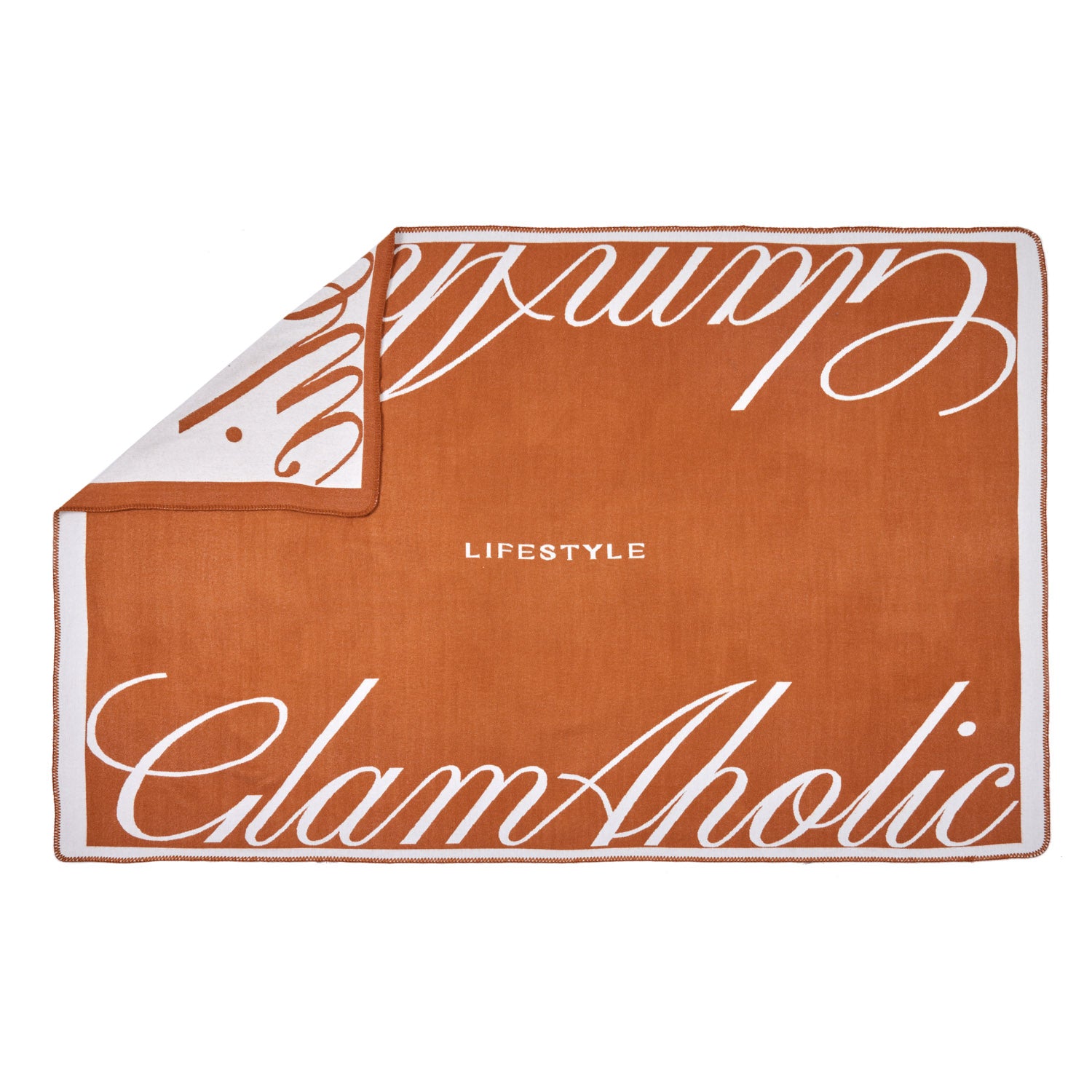 Luxury Signature Logo Throw Blanket - Soft & Cozy Brown Fleece Blanket for Couch, Bed, and Winter Warmth - Perfect for Home Decor, Gifts, and Relaxation