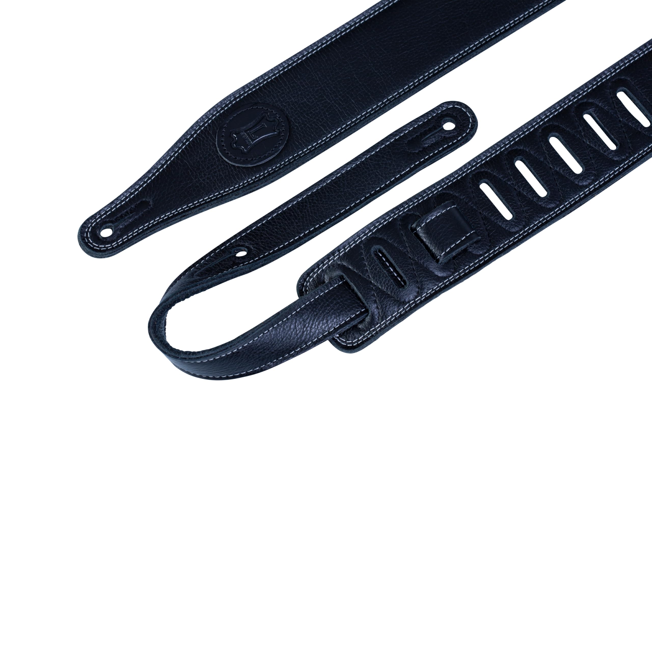 Levy's Leathers M17SS-BLK Super-Soft Electric Guitar Strap - Black | Premium Adjustable Shoulder Strap for Electric & Acoustic Guitars | Perfect for Live Performances & Studio Sessions
