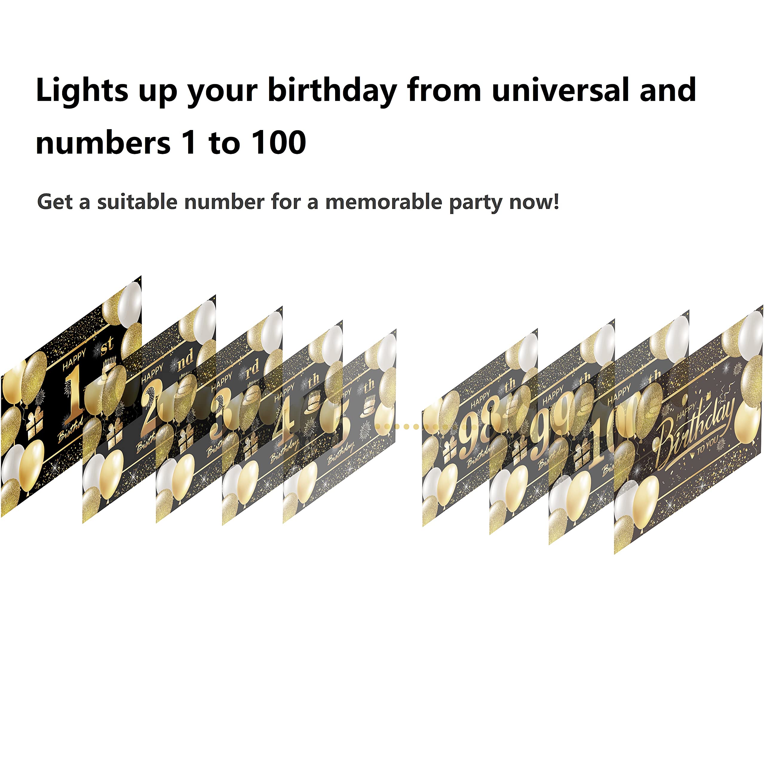 84th Happy Birthday Banner - Premium Birthday Decorations for Men, Party Supplies & Backdrop - Perfect for Milestone Celebrations, Photo Booths & Themed Parties
