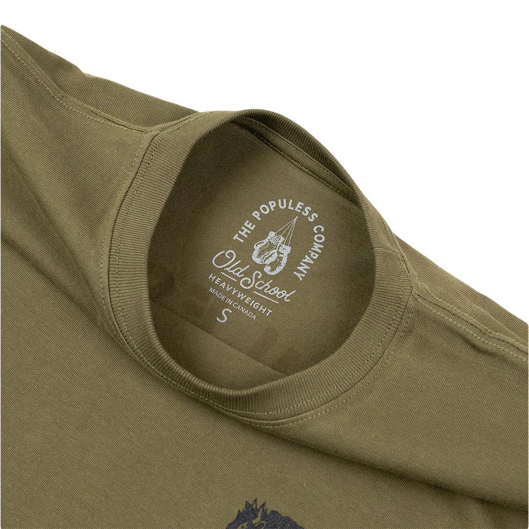 Keep Premium Tee Army Green - High-Quality Cotton T-Shirt for Men & Women | Perfect for Casual Wear, Gym, and Outdoor Activities