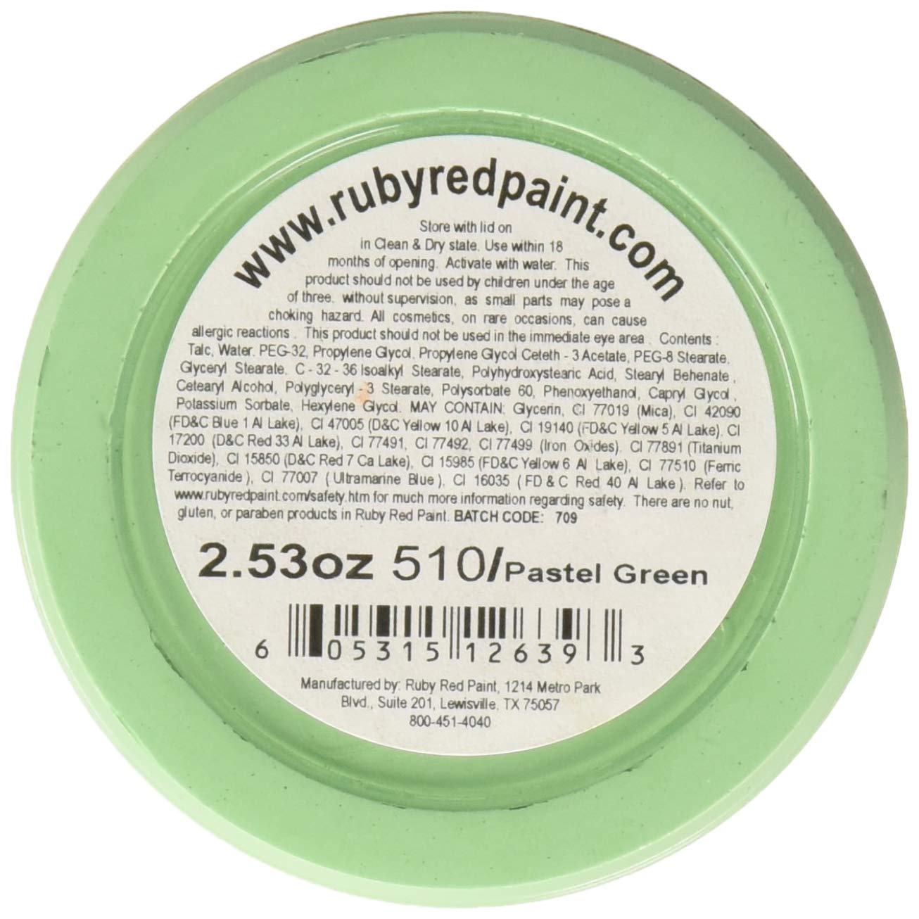 Ruby Red & Pastel Green Face Paint Set - 75ML Water-Based Non-Toxic Makeup for Halloween, Cosplay, Theater & Body Art | Safe for Kids & Adults