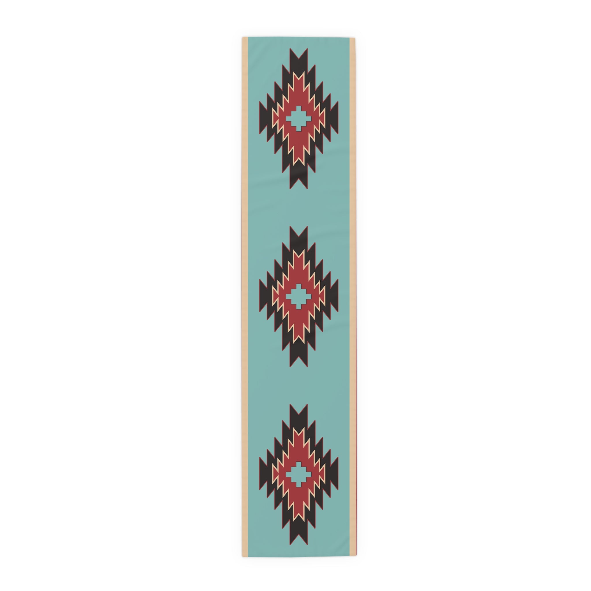 Southwestern Bohemian Rustic Table Runner - Cotton or Polyester Dining Room Decor - 2 Size Options for Kitchen & Holiday Table Settings