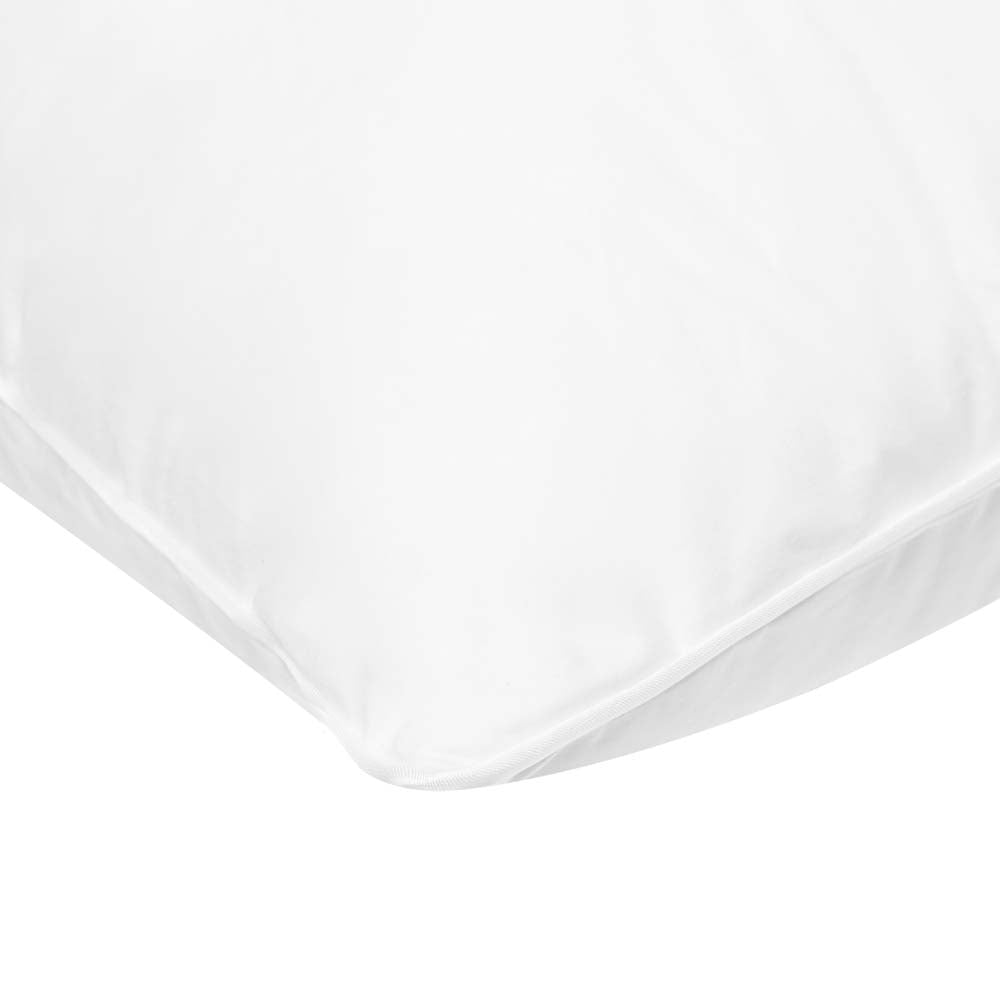 Premium Down & Feather Medium Profile Pillow - Hypoallergenic & Supportive for Side & Back Sleepers - Perfect for Home, Hotel, or Travel Use