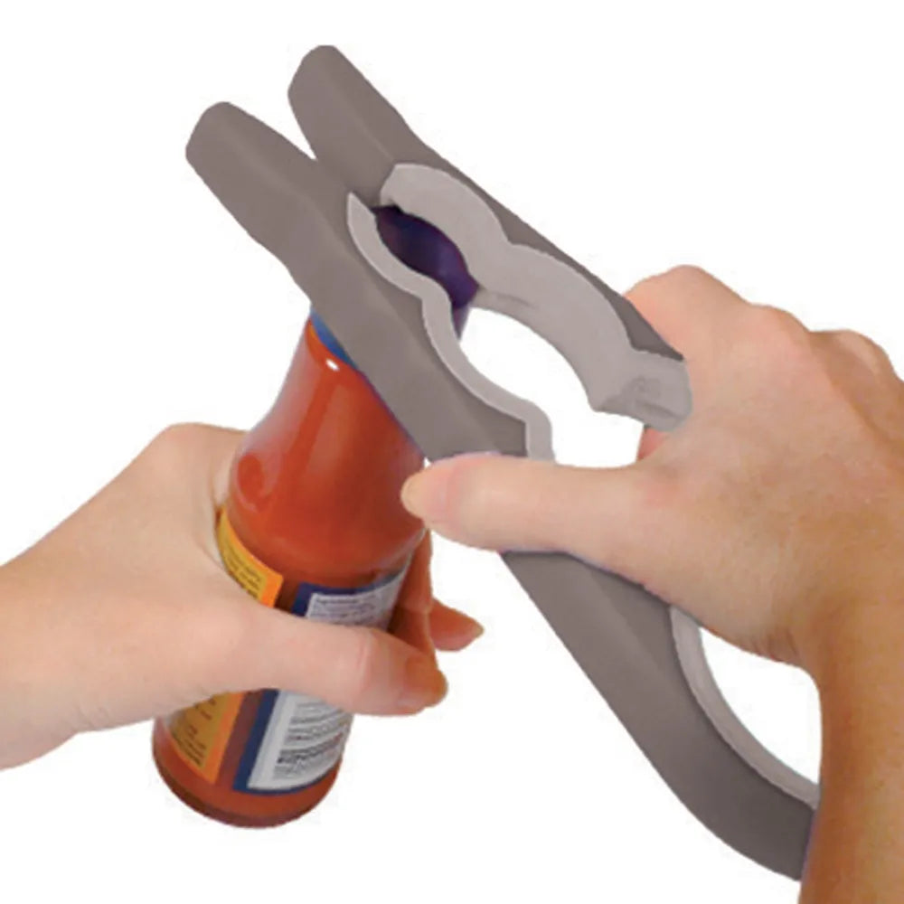 Easy Twist Jar & Bottle Opener - Effortless Kitchen Tool for Opening Stubborn Lids - Perfect for Home, Camping & Travel Use
