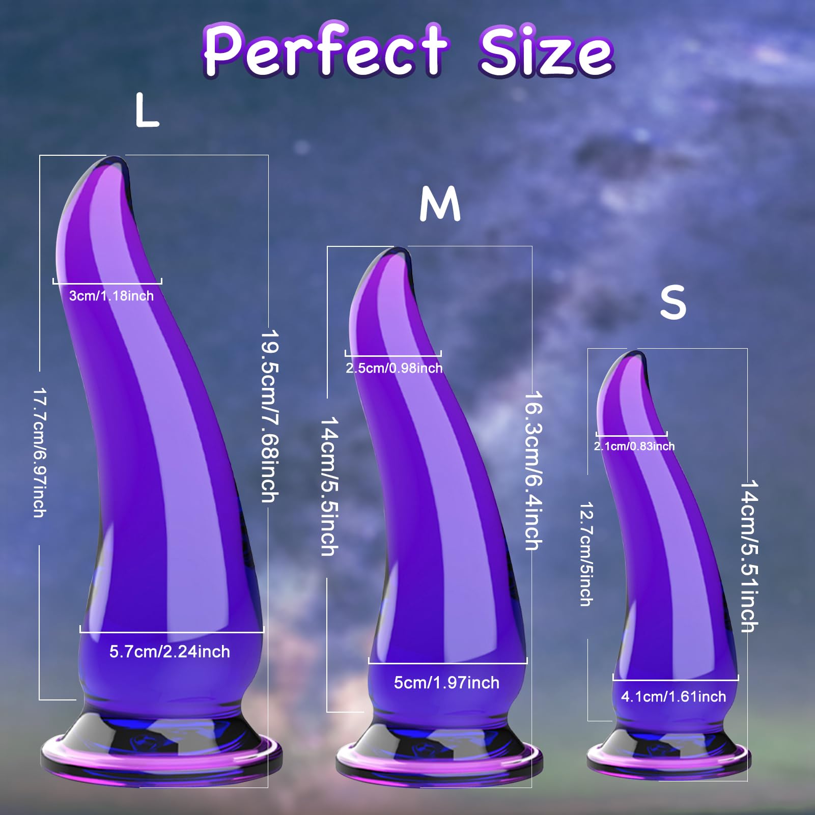 Premium Silicone Anal Dildo Kit - 3 Realistic Sizes with Strong Suction Cup for Hands-Free Play | Flexible Adult Sex Toy for G-Spot & Strap-On Harness Compatibility | Perfect for Solo Play, Couples & BDSM Exploration (3-in-1 Set)