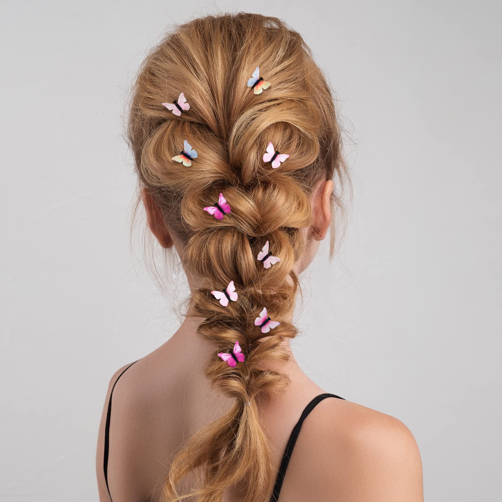 PAGOW 30PCS Butterfly Hair Clips for Women - Fashionable Pearl Bobby Pins & Barrettes Hair Accessories Set (10 Styles, 3PCS Each) - Perfect for Christmas, Valentine's Day, Parties & Everyday Styling