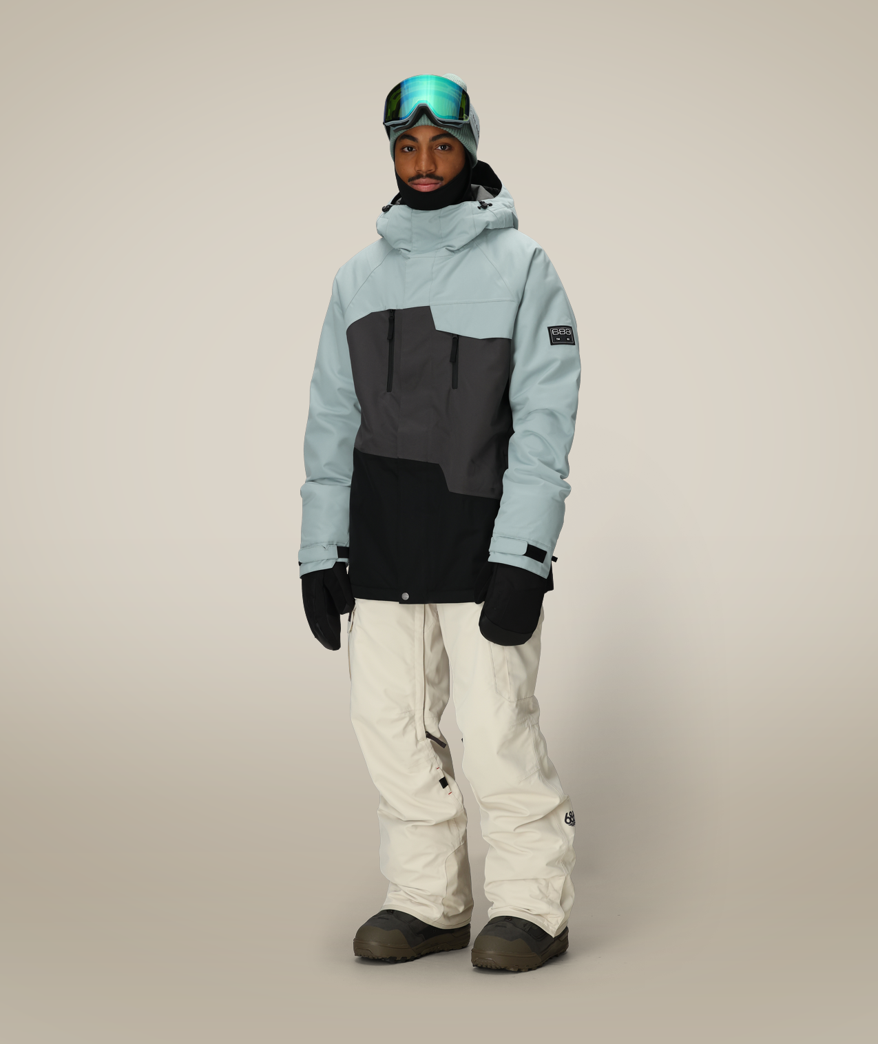 686 Geo Insulated Jacket for Men - Waterproof Winter Coat with Thermal Lining (M5WN152) - Perfect for Skiing, Snowboarding & Outdoor Adventures