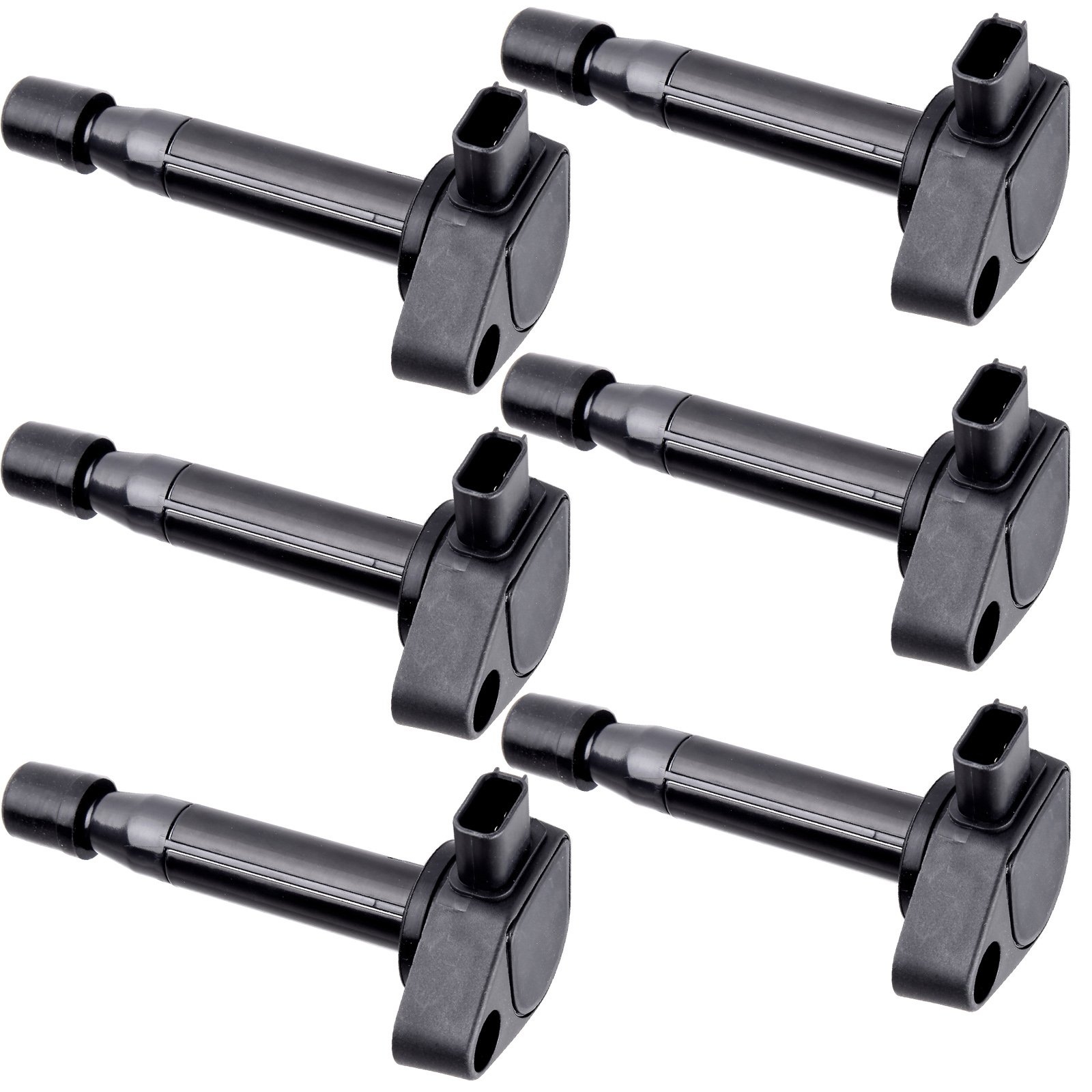 AUTOMUTO 6-Piece Ignition Coil Pack Compatible with 2000-2007 Honda Accord 3.0L V6 - Direct Replacement for OEM Part UF242 - Improves Engine Performance & Fuel Efficiency