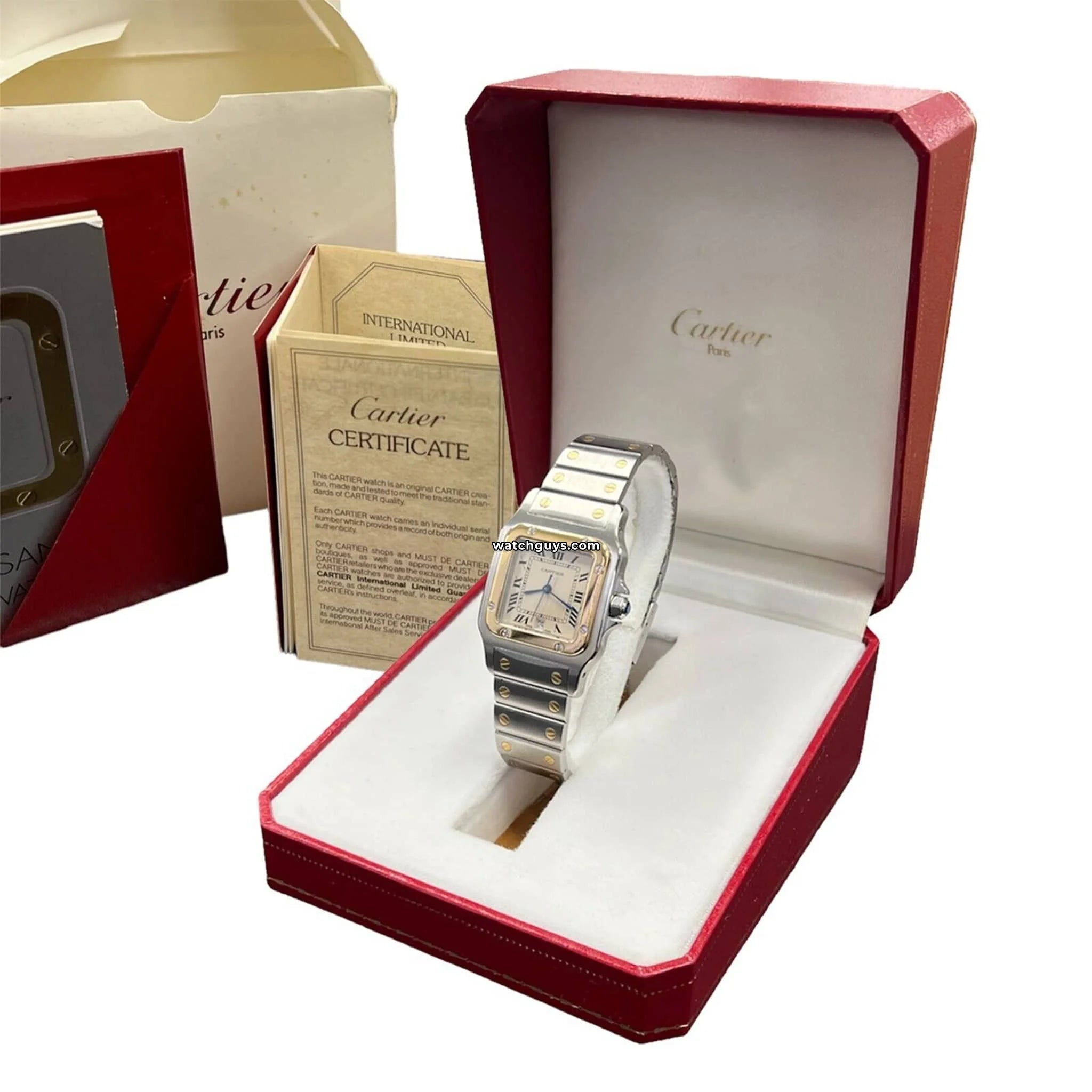 Cartier Santos Galbee 187901 Men's Watch - Stainless Steel & 18K Yellow Gold Luxury Timepiece | Perfect for Business Meetings, Formal Events & Gift Giving