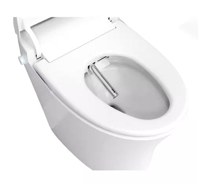 Anzzi TL ST823WH Envo Vail Smart Bidet Toilet - 1.28 GPF Elongated Bowl with Remote Control, Heated Seat & Warm Water Wash - Perfect for Modern Bathrooms & Luxury Homes