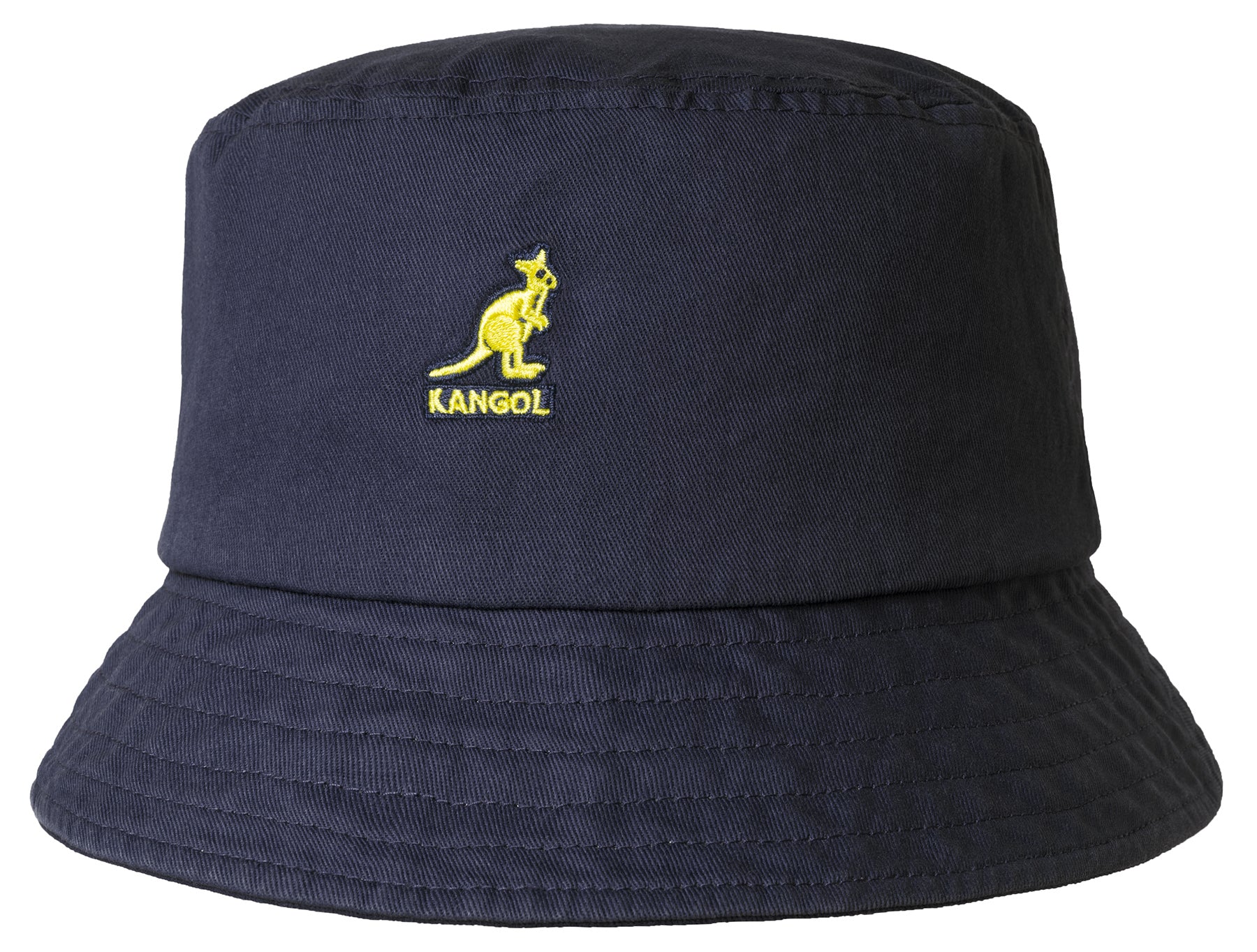 Kangol Washed Bucket Hat for Men & Women - Classic Cotton Navy Blue Sun Hat for Outdoor, Beach, Fishing & Summer Fashion