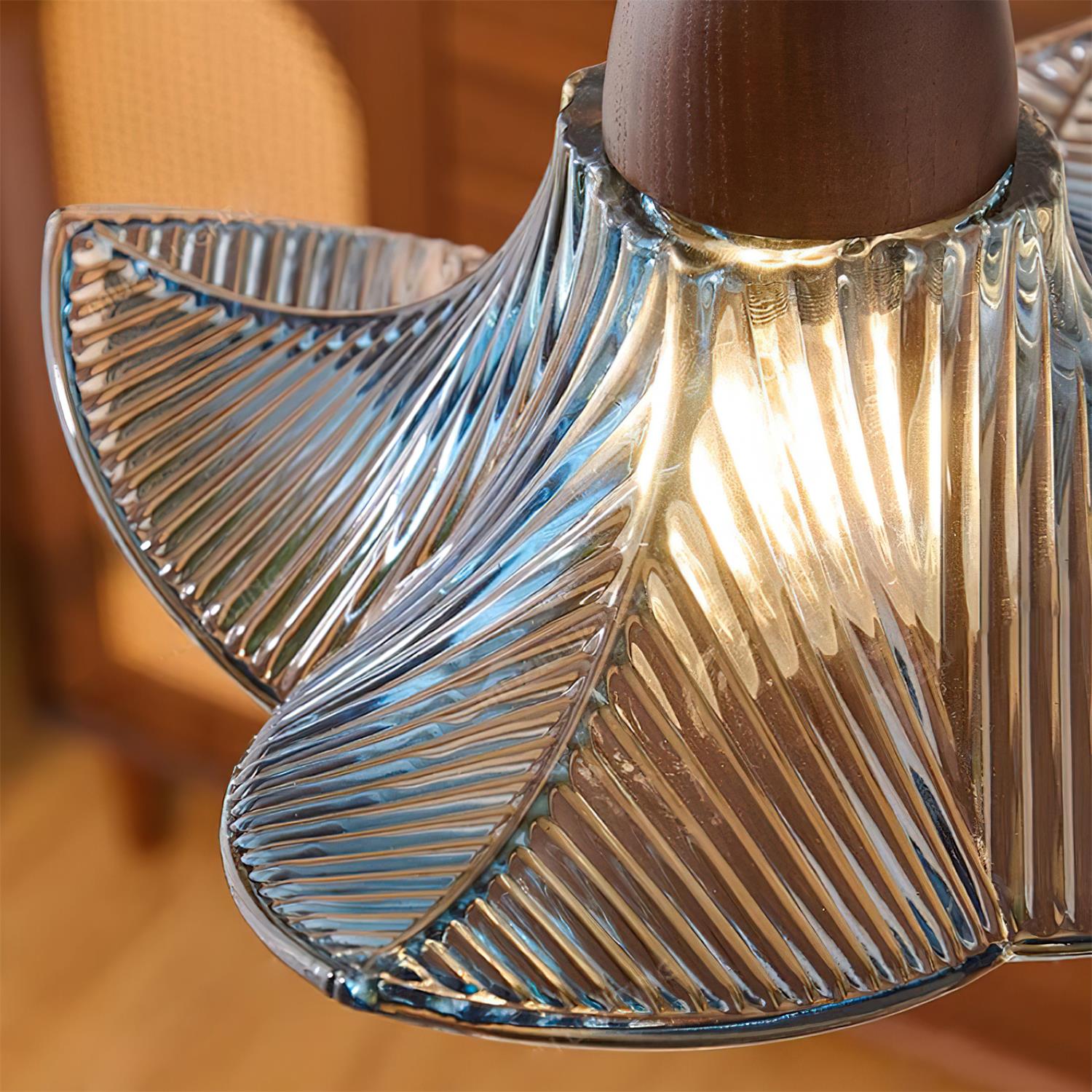 Lila Glass Pendant Light - Modern Handmade Glass Ceiling Lamp for Dining Room, Kitchen Island, Bedroom & Living Room Decor