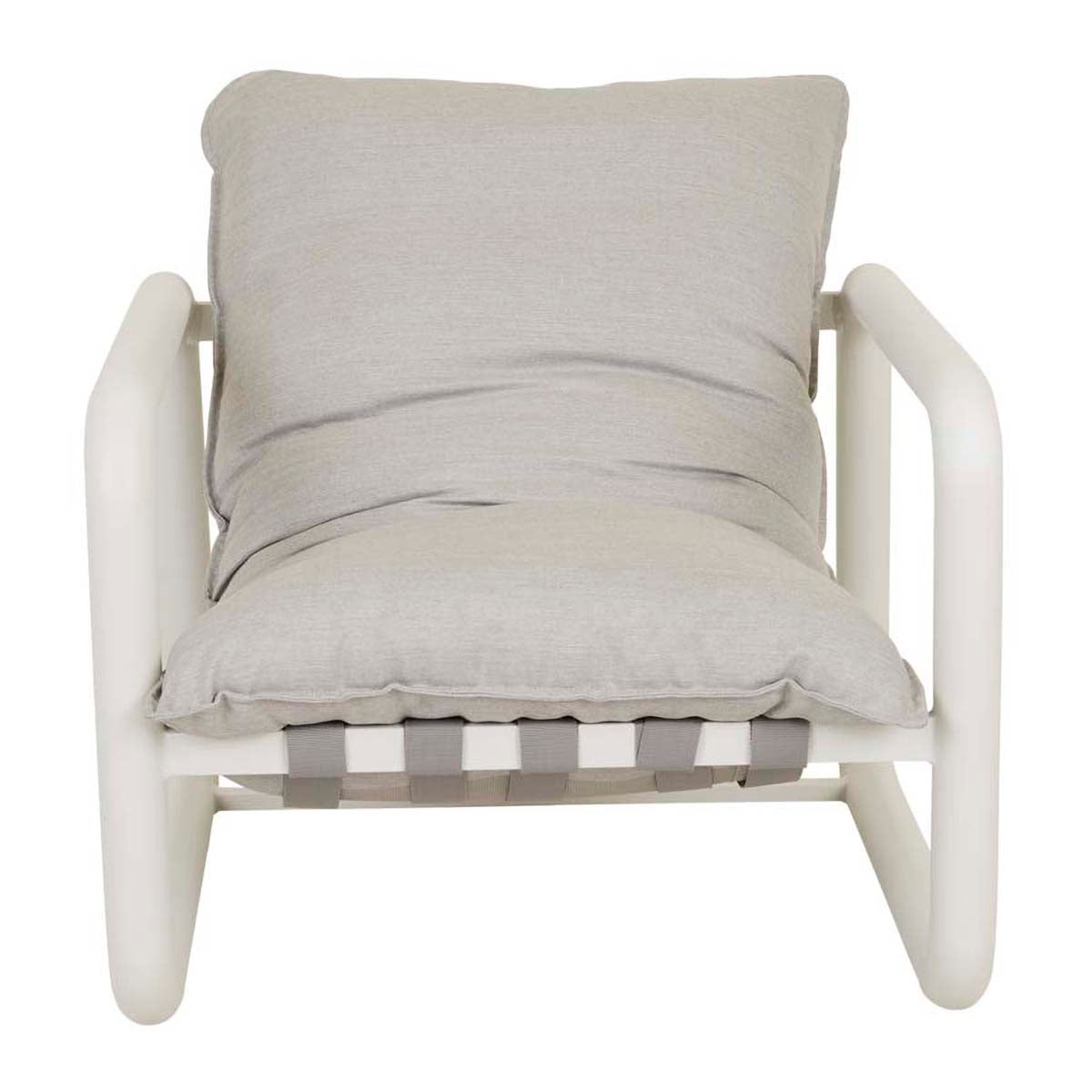 Frankie Outdoor Tube Occasional Chair - Lightweight Patio Lounge Chair for Garden, Poolside, and Beach Relaxation | Durable & Weather-Resistant Design