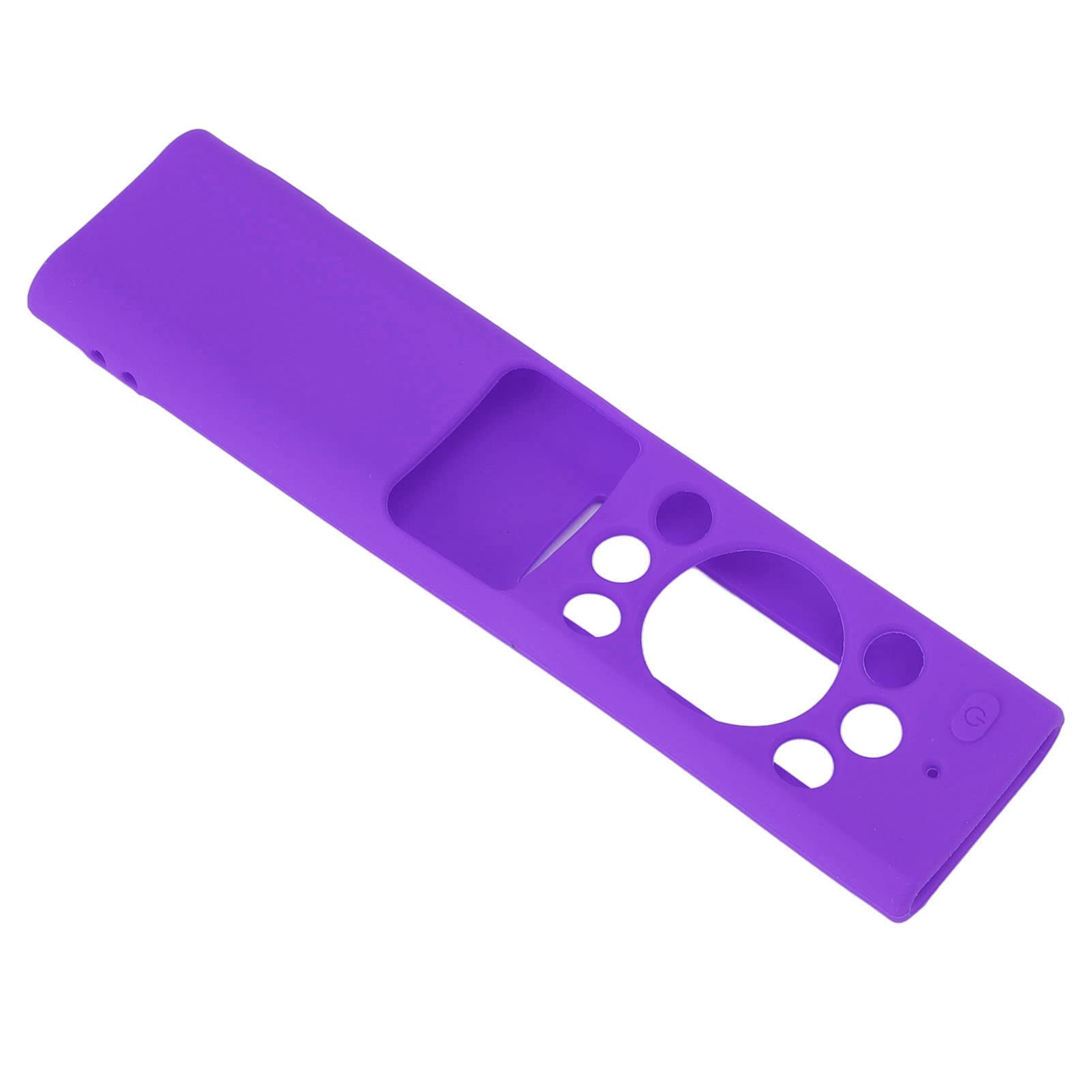 Okuyonic Soft Silicone TV Remote Protective Case - Washable Cover with Lanyard for Universal TV Remotes (Purple) - Perfect for Living Room, Bedroom & Travel Use