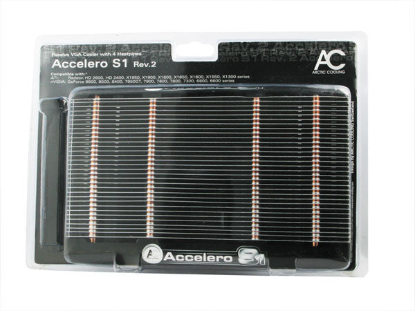 Arctic Cooling Accelero S1 Rev. 2 VGA Cooler - High Performance GPU Cooling System for Gaming PCs & Workstations | Perfect for Overclocking & Silent Operation