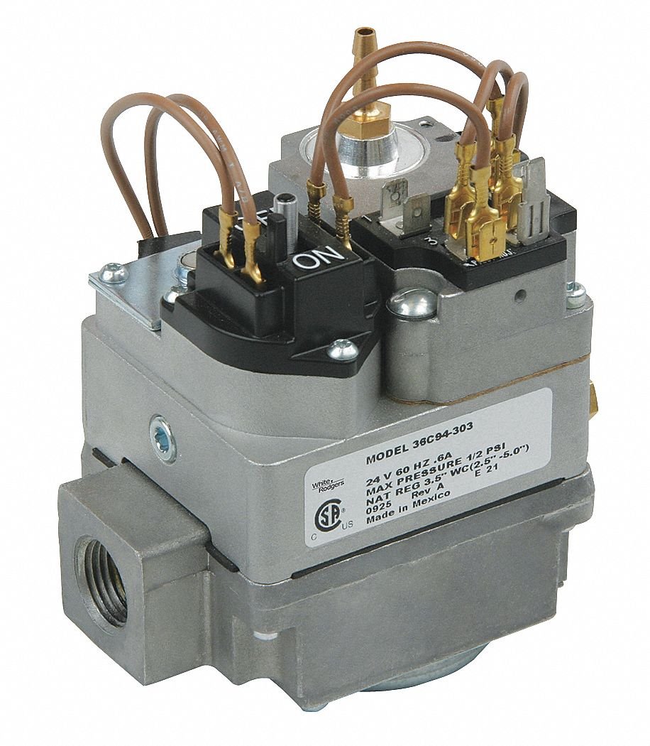 White-Rodgers Gas Valve with Delay Open Feature - 230,000 BTU/Hour for Furnaces, Boilers & Water Heaters | High-Efficiency Heating System Replacement Part