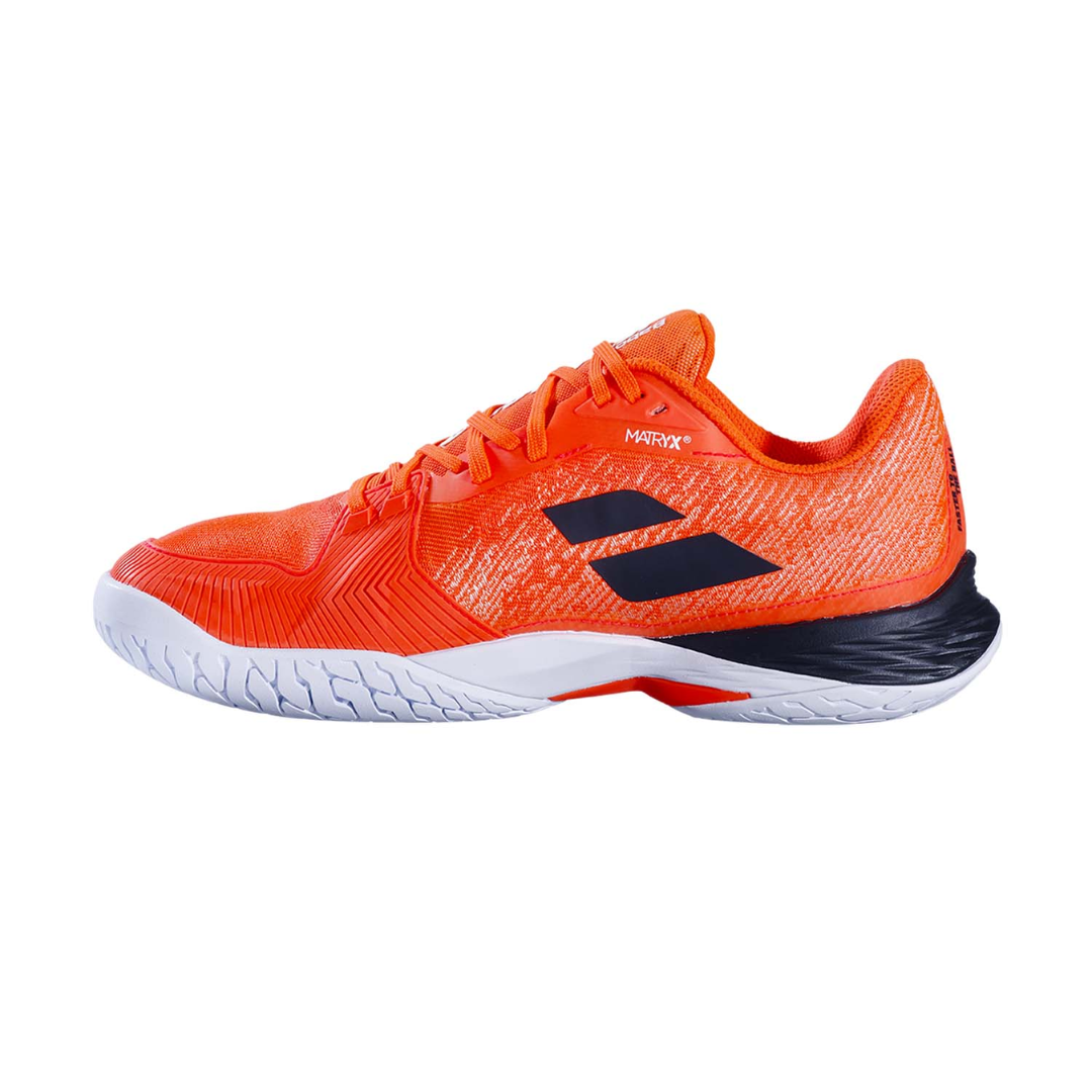 Babolat Jet Mach 3 All Court Tennis Shoes for Men - Lightweight & Durable Performance Sneakers [Red/White] - Perfect for Clay, Hard & Grass Court Play