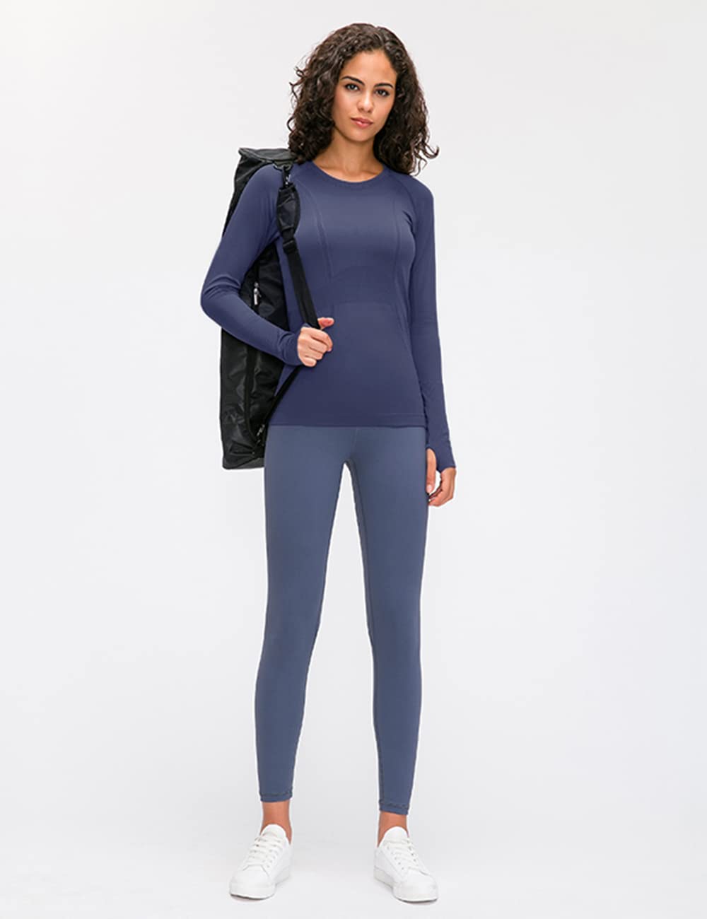 LUYAA Women's Long Sleeve Workout Tops - Breathable Yoga & Gym Athletic Shirt for Women, Slim Fit Exercise Clothing - Perfect for Yoga, Running, Fitness & Casual Wear
