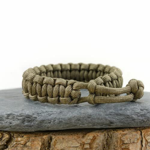 Survival Paracord Bracelet with Quick-Release Buckle - Made in USA | Perfect for Outdoor Adventures, Camping & Emergency Preparedness