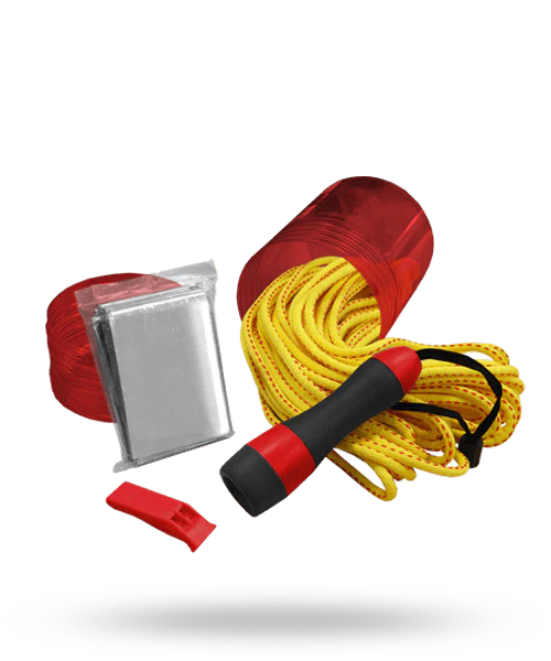 Boater Safety Kit - Essential Marine Emergency Gear for Boats, Kayaks & Canoes | Life Jacket, Whistle, Flashlight & First Aid Supplies for Safe Water Adventures