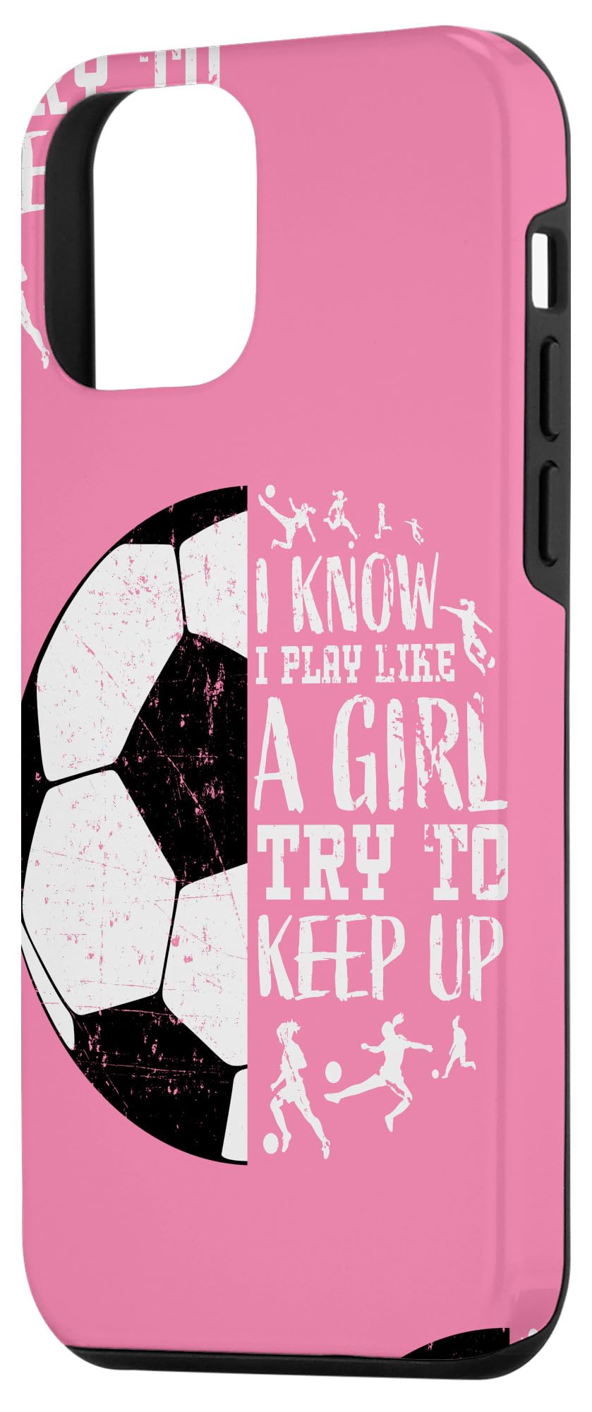Funny Soccer iPhone 12 Mini Case for Women & Girls - Cute Football Design Protective Phone Cover - Perfect for Soccer Fans, Players & Gift Giving