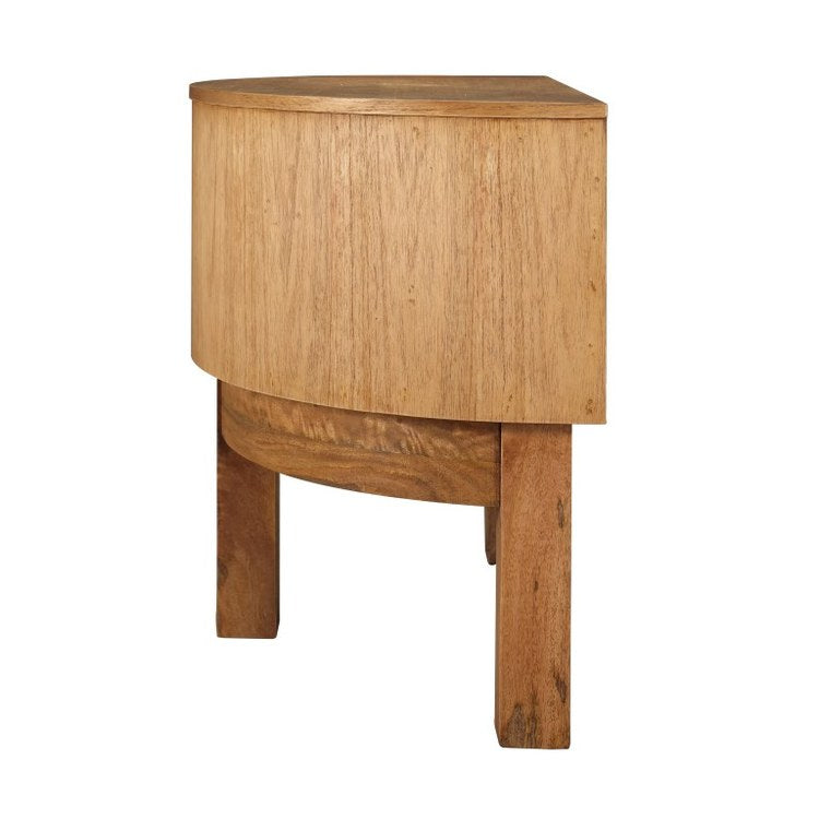 Zander Accent Table - 16 x 24 Inch Wheat Toast Finish Side Table for Living Room, Bedroom, or Entryway - Perfect for Decor, Lamps, and Plants