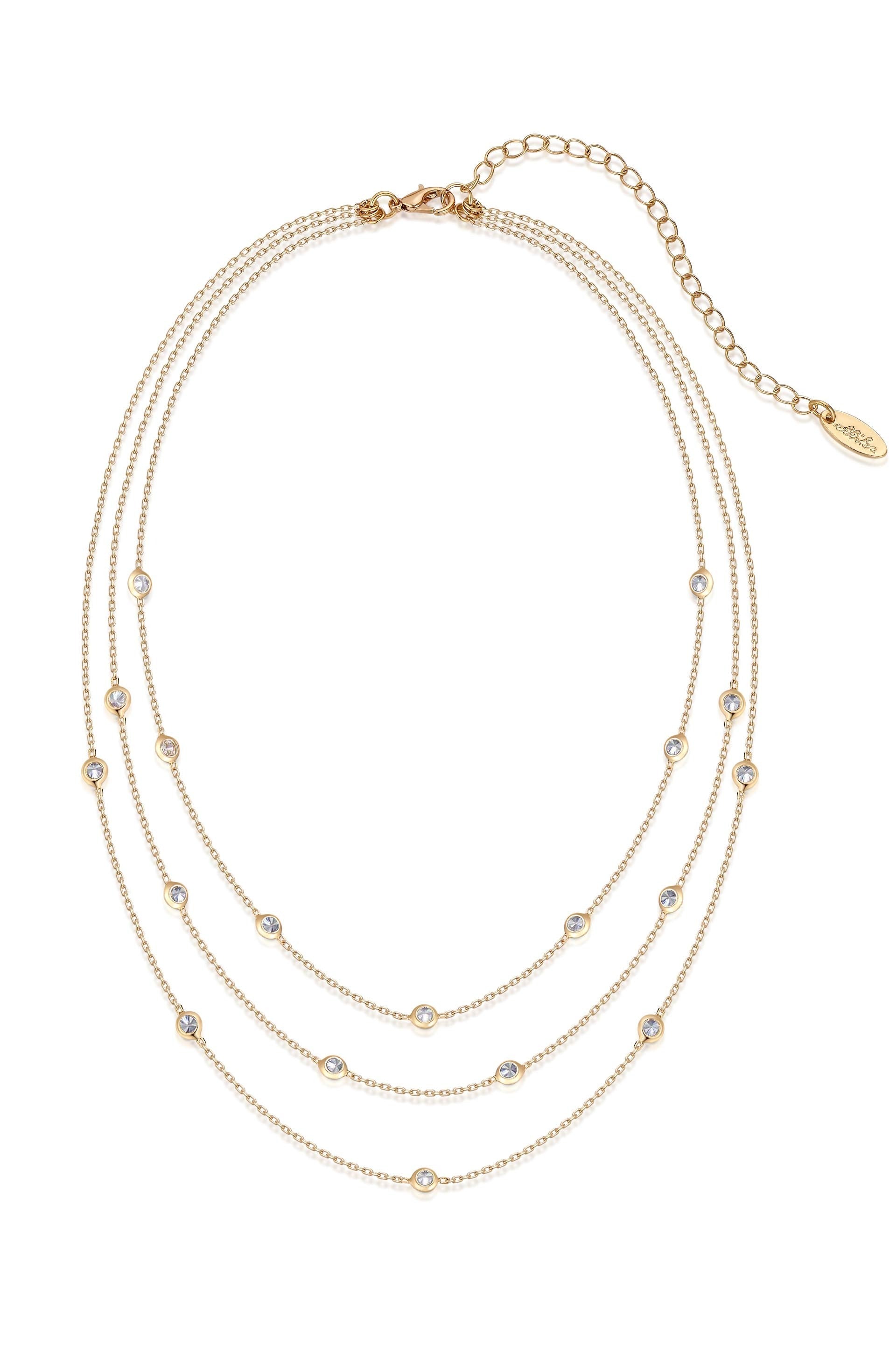 Elegant Crystal Beaded Layered Necklace for Women - Perfect for Parties, Weddings & Everyday Wear