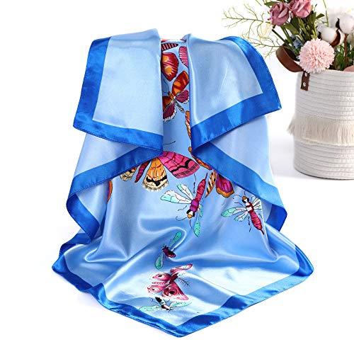 4 Pack Stylish Square Scarves - Fashionable Hair Accessories & Neck Scarves for Women - Perfect for Casual Outfits, Office Wear, and Special Occasions