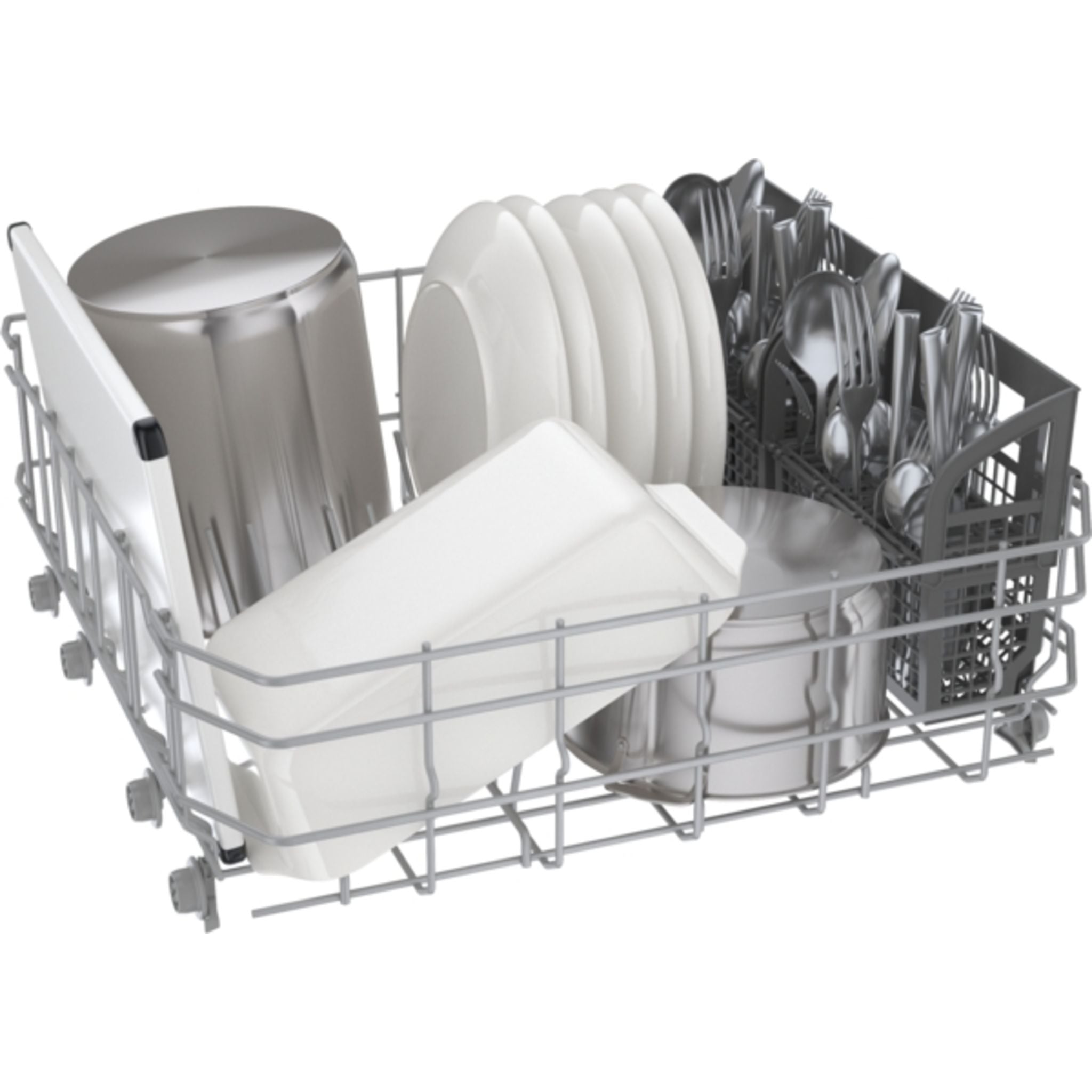 Bosch SHE4AEM5N 24 Inch Built-In Dishwasher with Stainless Steel Tub - Quiet 44 dBA, 16 Place Settings, 5 Wash Cycles - Perfect for Kitchens, Apartments & Open Concept Homes