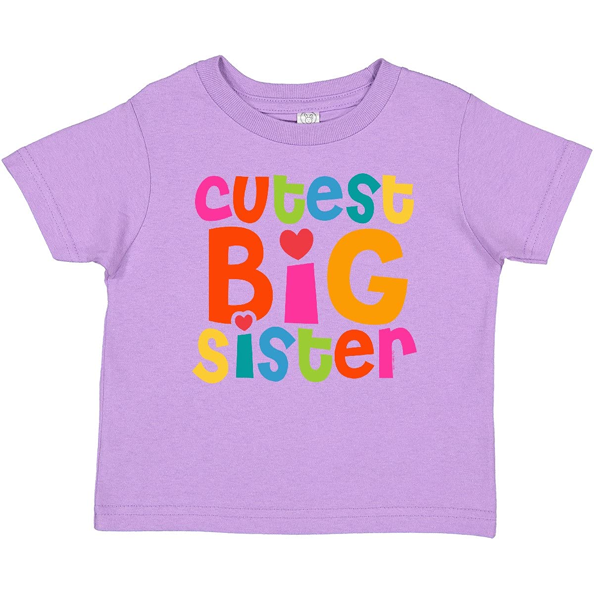 Inktastic Cutest Big Sister Baby T-Shirt - Adorable Sibling Outfit for Newborns & Toddlers - Perfect for Family Photos, Birth Announcements & Matching Sister Looks