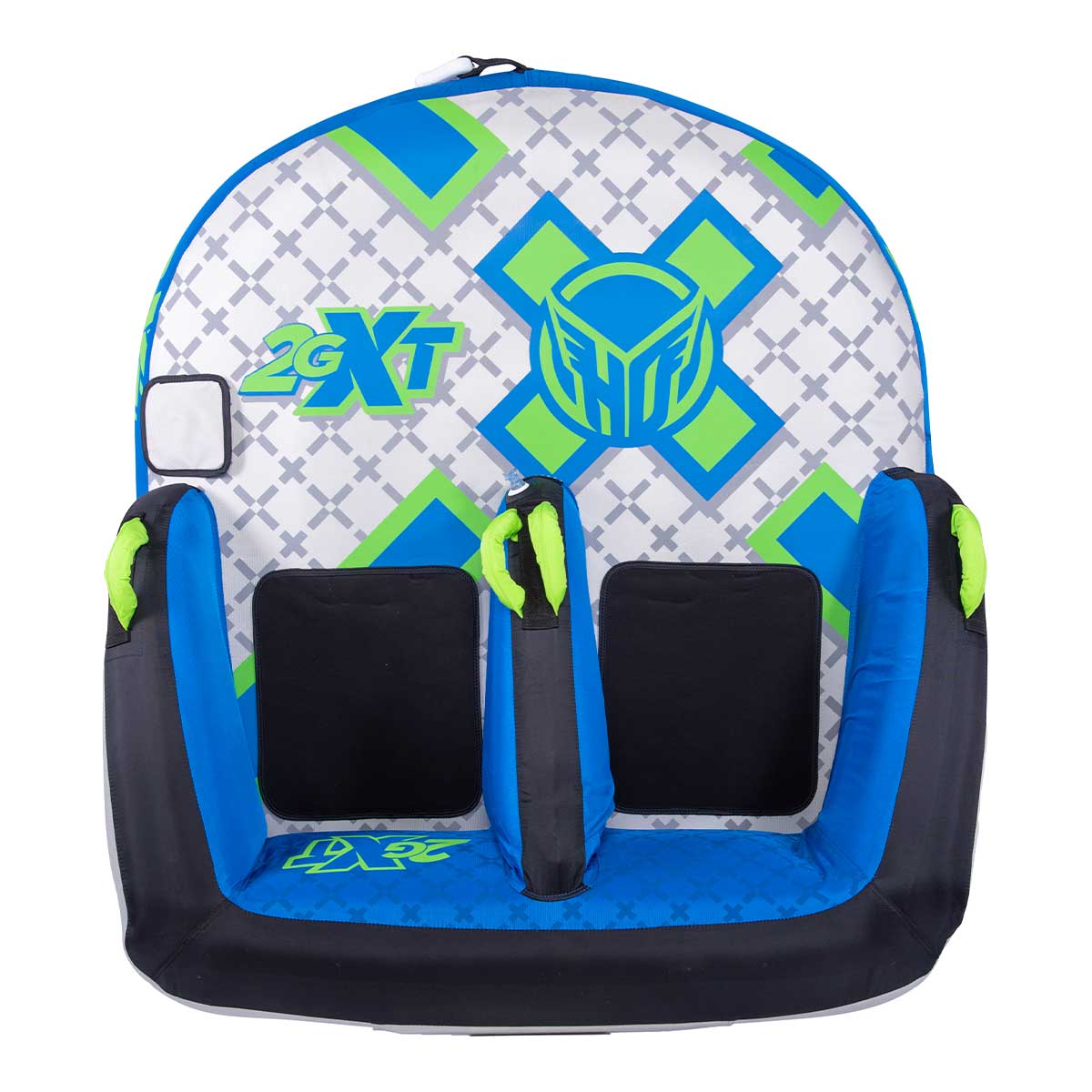HO Sports 2G XT 2-Rider Towable Tube - Heavy Duty Inflatable Water Tube for Boating, Lakes & Rivers - Perfect for Family Fun & Summer Water Sports