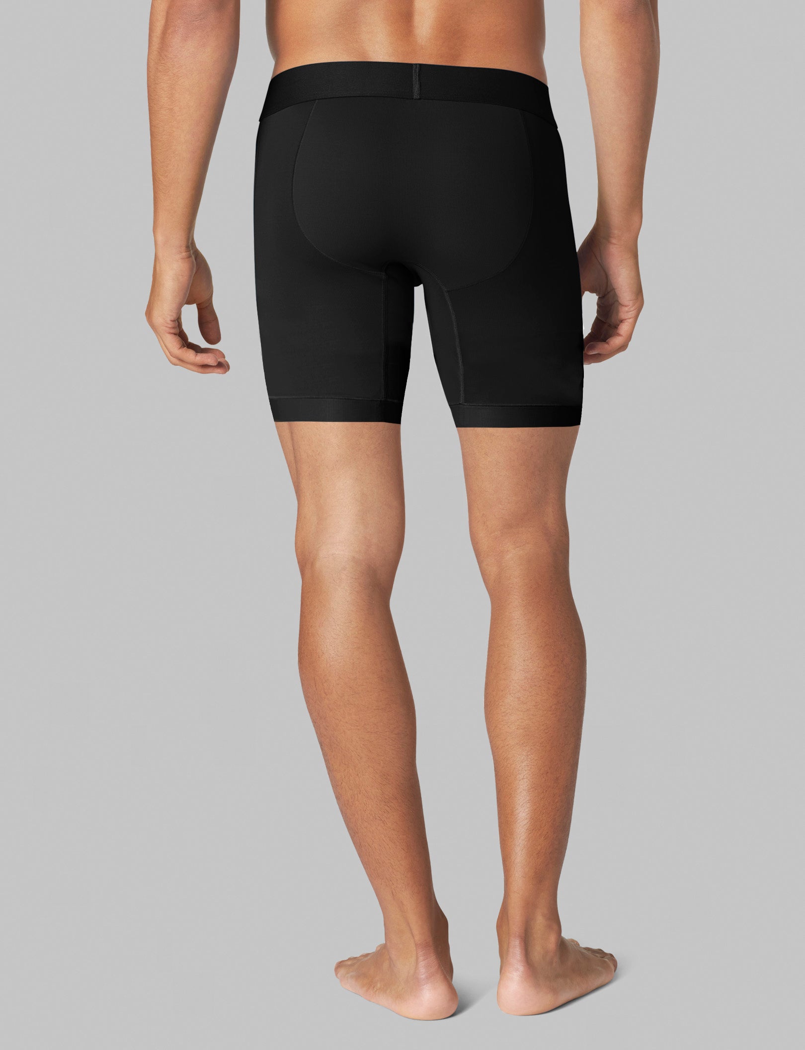Breathable Air Mid-Length Boxer Briefs - 6 Pack for Men | Comfortable & Moisture-Wicking Underwear for Workout, Travel & Daily Wear