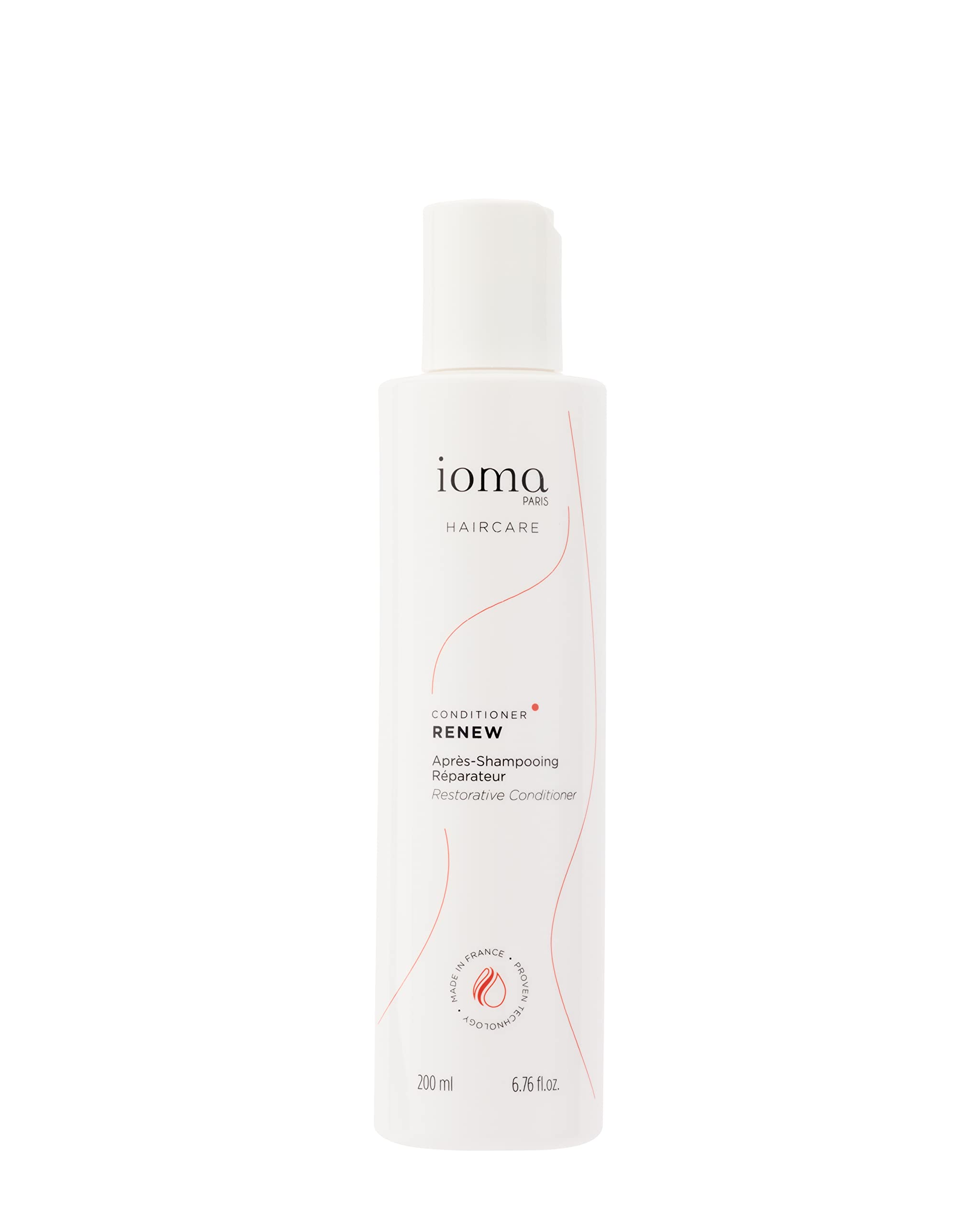 IOMA Paris RENEW Restorative Hair Conditioner - Repairs Damaged & Weak Hair, 200ml | Deep Moisturizing Treatment for Dry, Brittle Hair | Perfect for Daily Use & Salon-Quality Results at Home