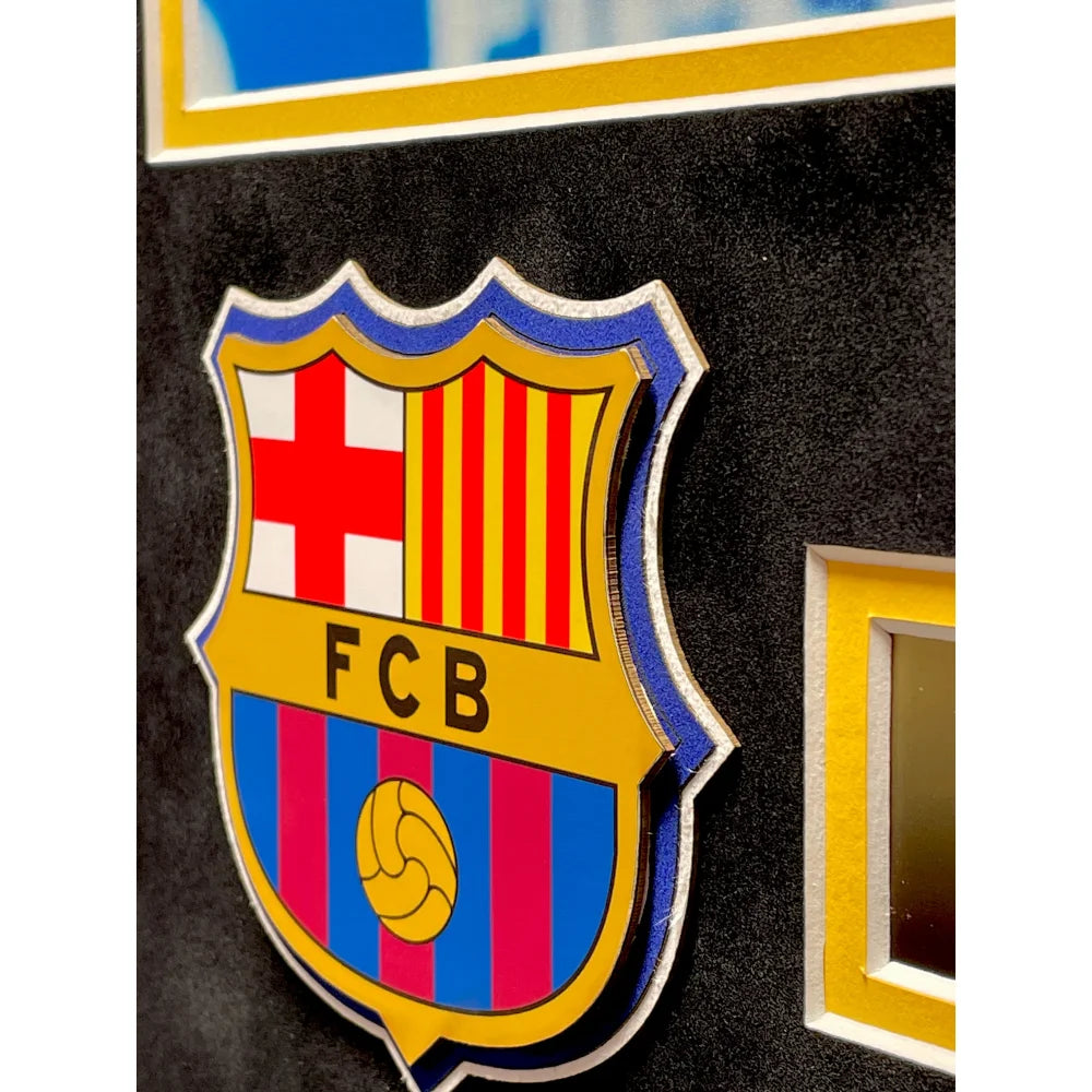 Authentic Lionel Messi Autographed FC Barcelona 11x14 Framed Photo with Beckett COA - Perfect for Soccer Fans, Sports Memorabilia Collectors & Home/Office Decor