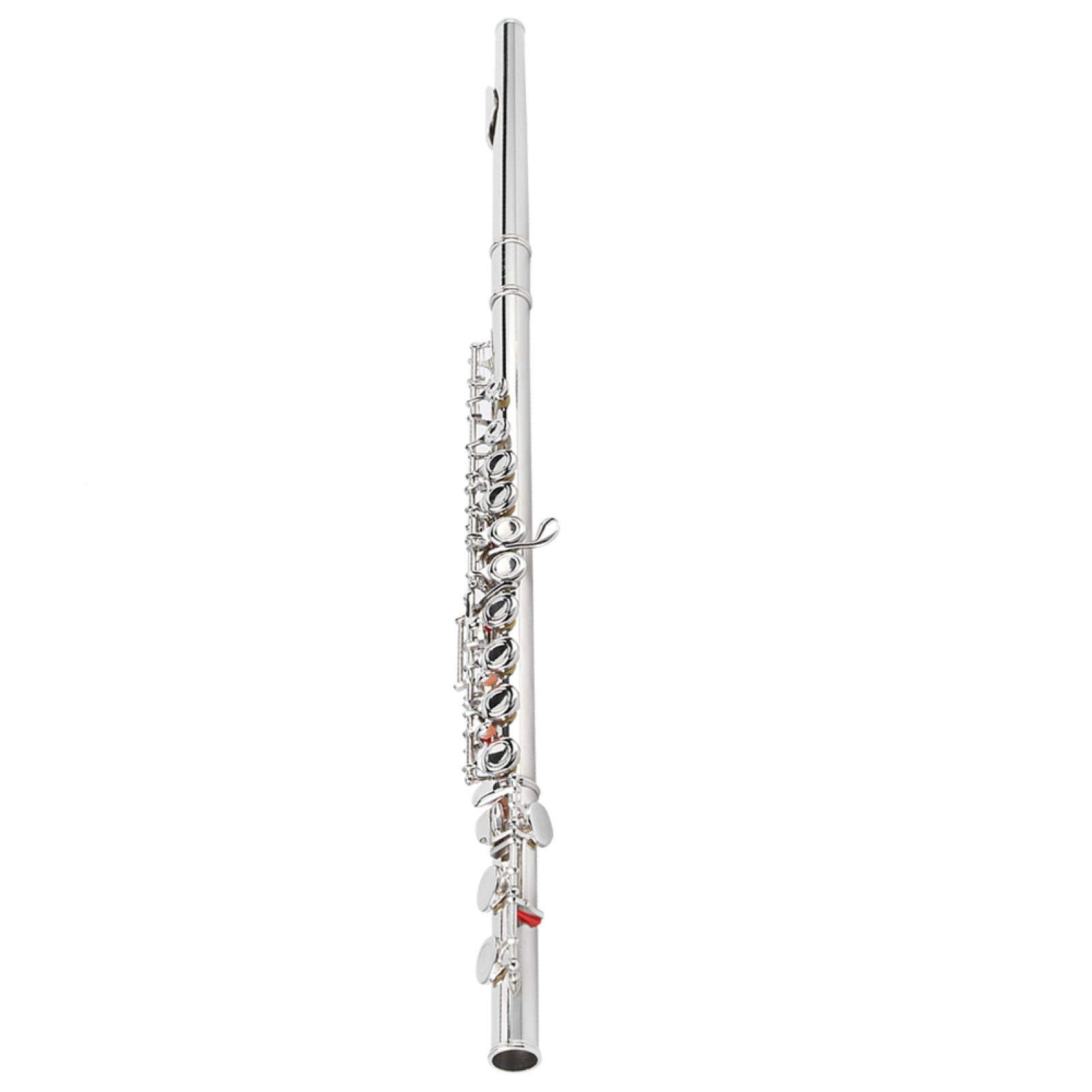Sterling Silver Flute for Beginners - Comfortable & Easy to Play, Perfect for School Band, Music Class & Home Practice