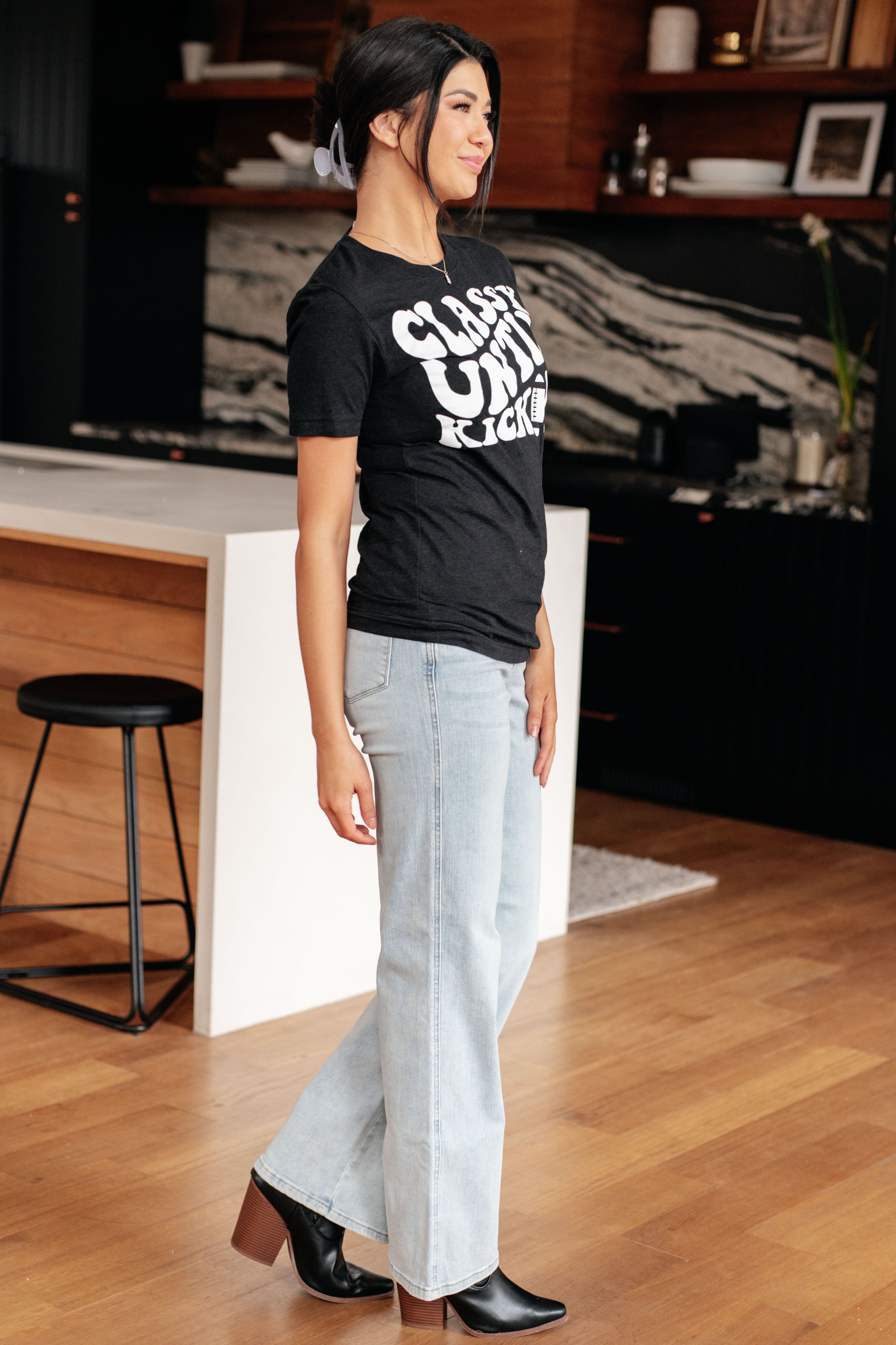 Stylish Classy Until Kickoff T-Shirt - Trendy Graphic Tee for Football Fans & Game Day Outfits