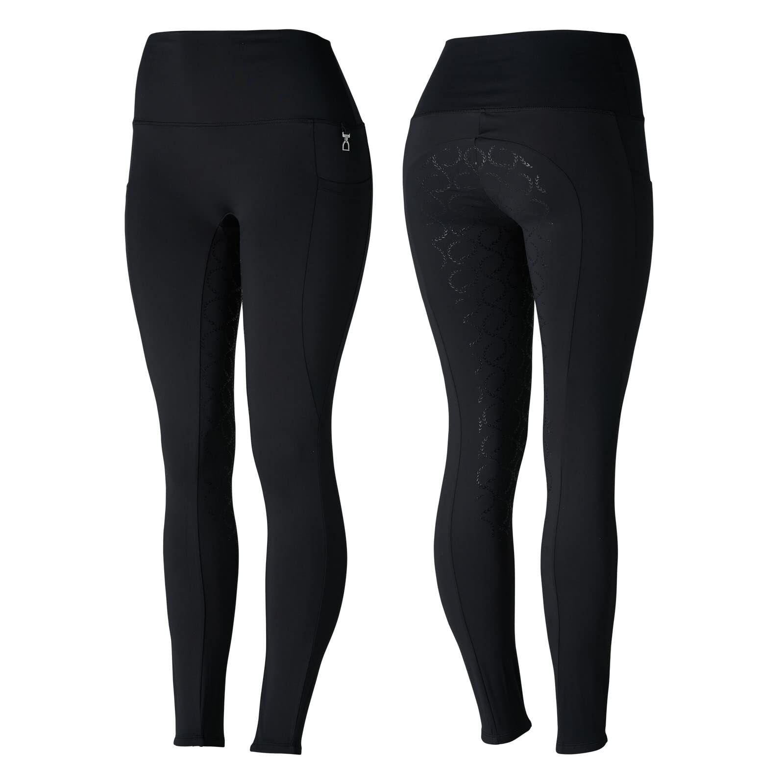 HORZE Gillian Women's Silicone Full Seat Equestrian Riding Tights - Perfect for Horseback Riding, Training & Competition