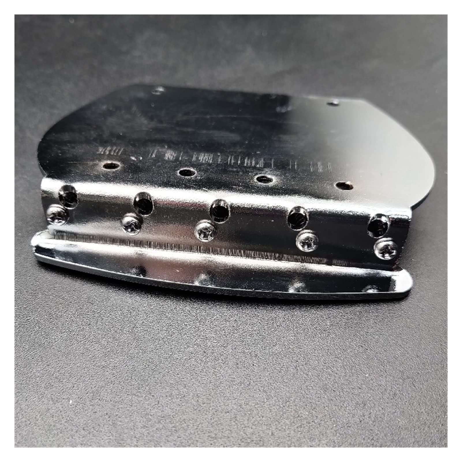 5-String Curved Bass Bridge - Heavy Duty Chrome Electric Bass Guitar Bridge for Enhanced Tone & Sustain | Perfect for Rock, Metal & Studio Recording
